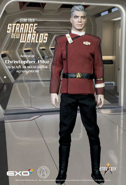 Star Trek: Strange New Worlds: Admiral Christopher Pike: 1/6 Scale Figure - EXO-6 Action Figure