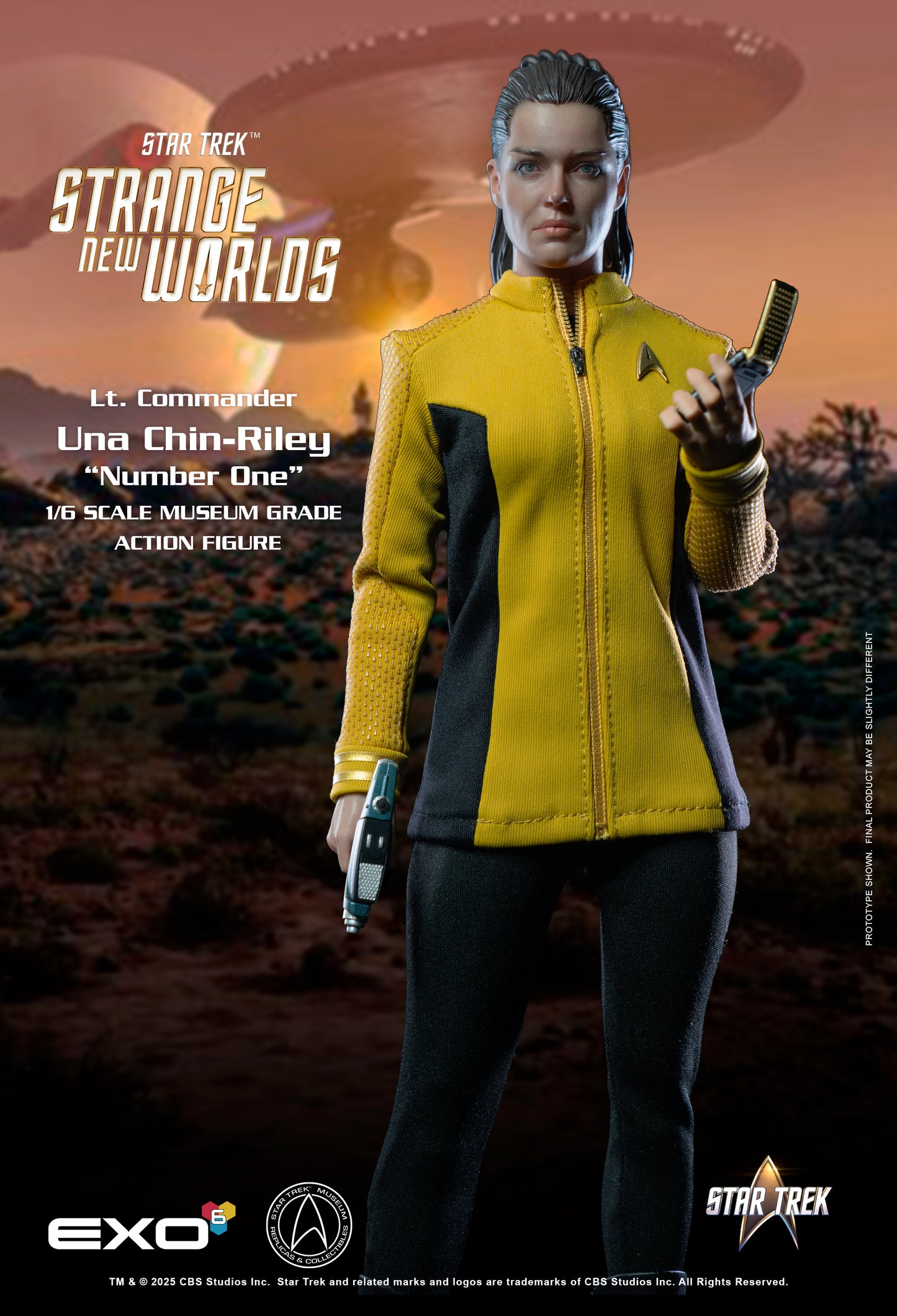 Star Trek: Strange New Worlds: Lt. Commander Una Chin-Riley (Number One): 1/6 Scale Figure - EXO-6 Action Figure