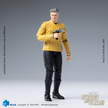 Star Trek: Strange New Worlds: Pike: Exquisite Mini Series: 1/18 Action Figure - Hiya Toys Action Figure