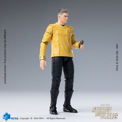 Star Trek: Strange New Worlds: Pike: Exquisite Mini Series: 1/18 Action Figure - Hiya Toys Action Figure