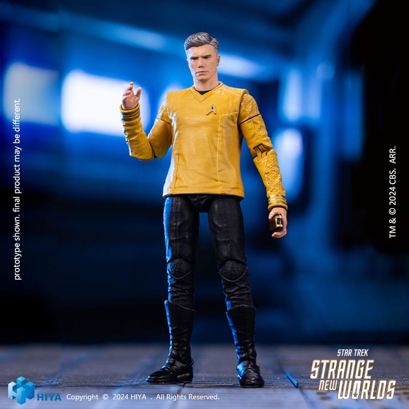 Star Trek: Strange New Worlds: Pike: Exquisite Mini Series: 1/18 Action Figure - Hiya Toys Action Figure