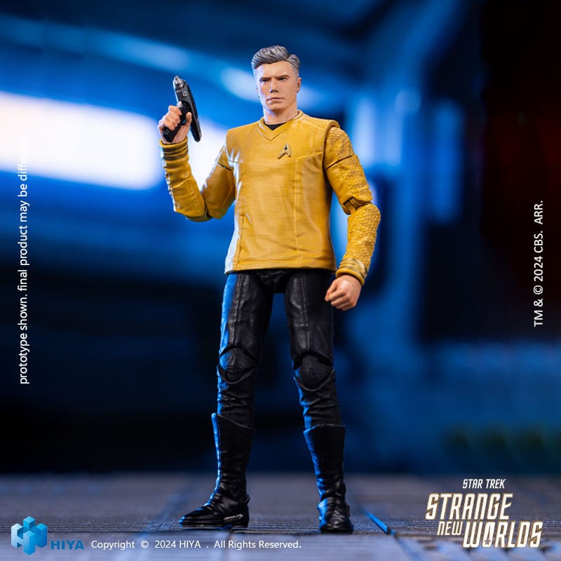 Star Trek: Strange New Worlds: Pike: Exquisite Mini Series: 1/18 Action Figure - Hiya Toys Action Figure