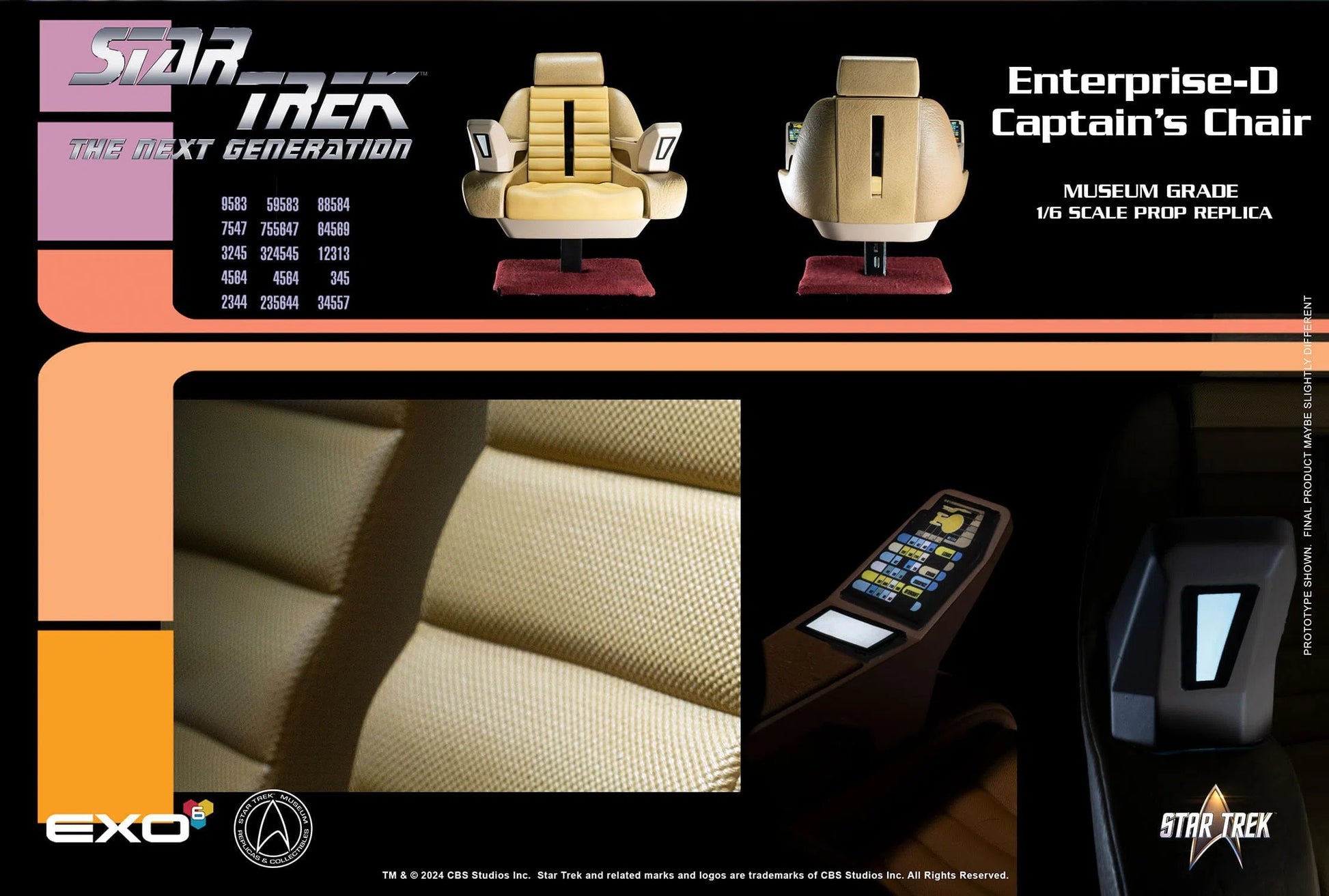 Star Trek: The Next Generation: Captains Chair: Sixth Scale EXO-6