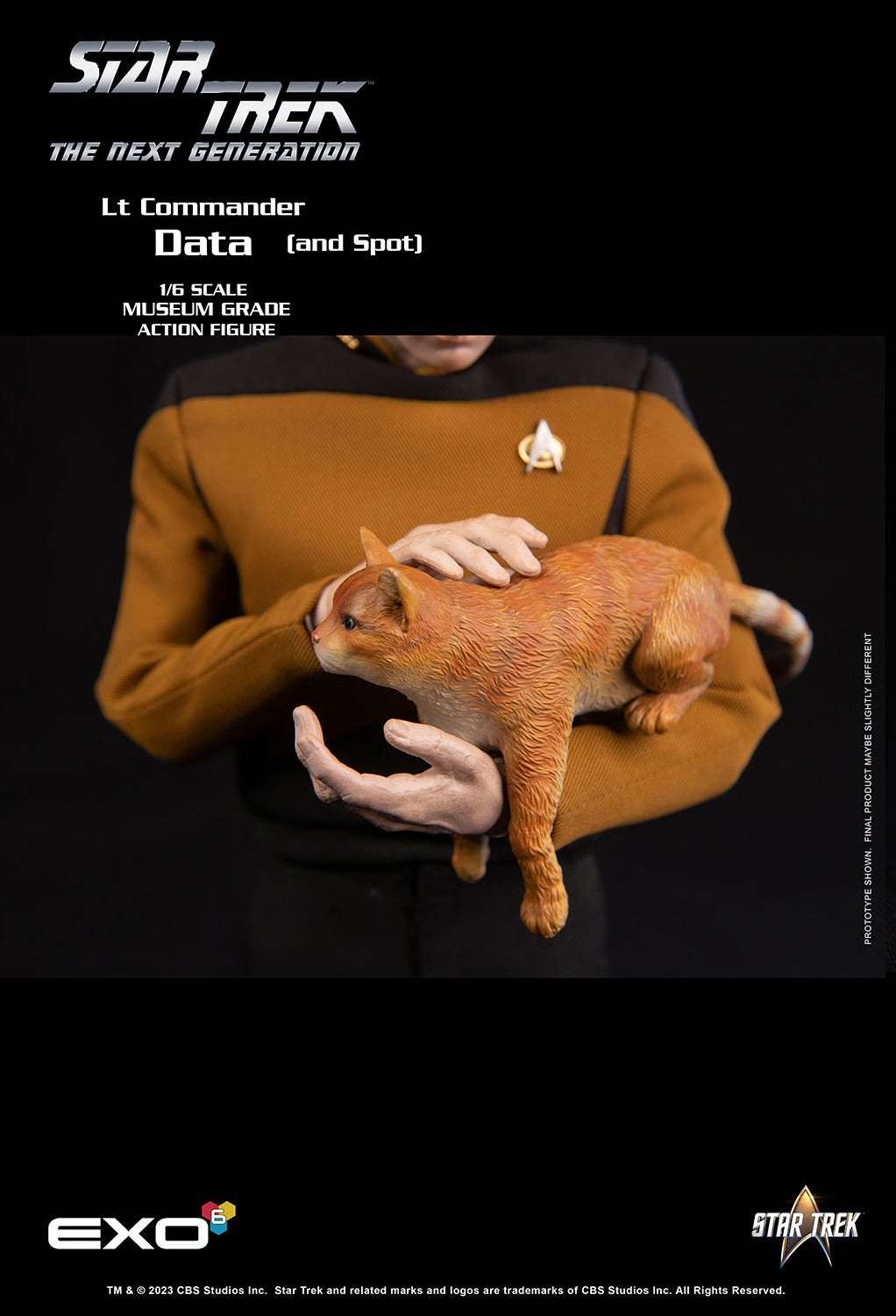 Star Trek: The Next Generation: Lt. Commander Data: Standard Version: Reissue - EXO-6 Action Figures