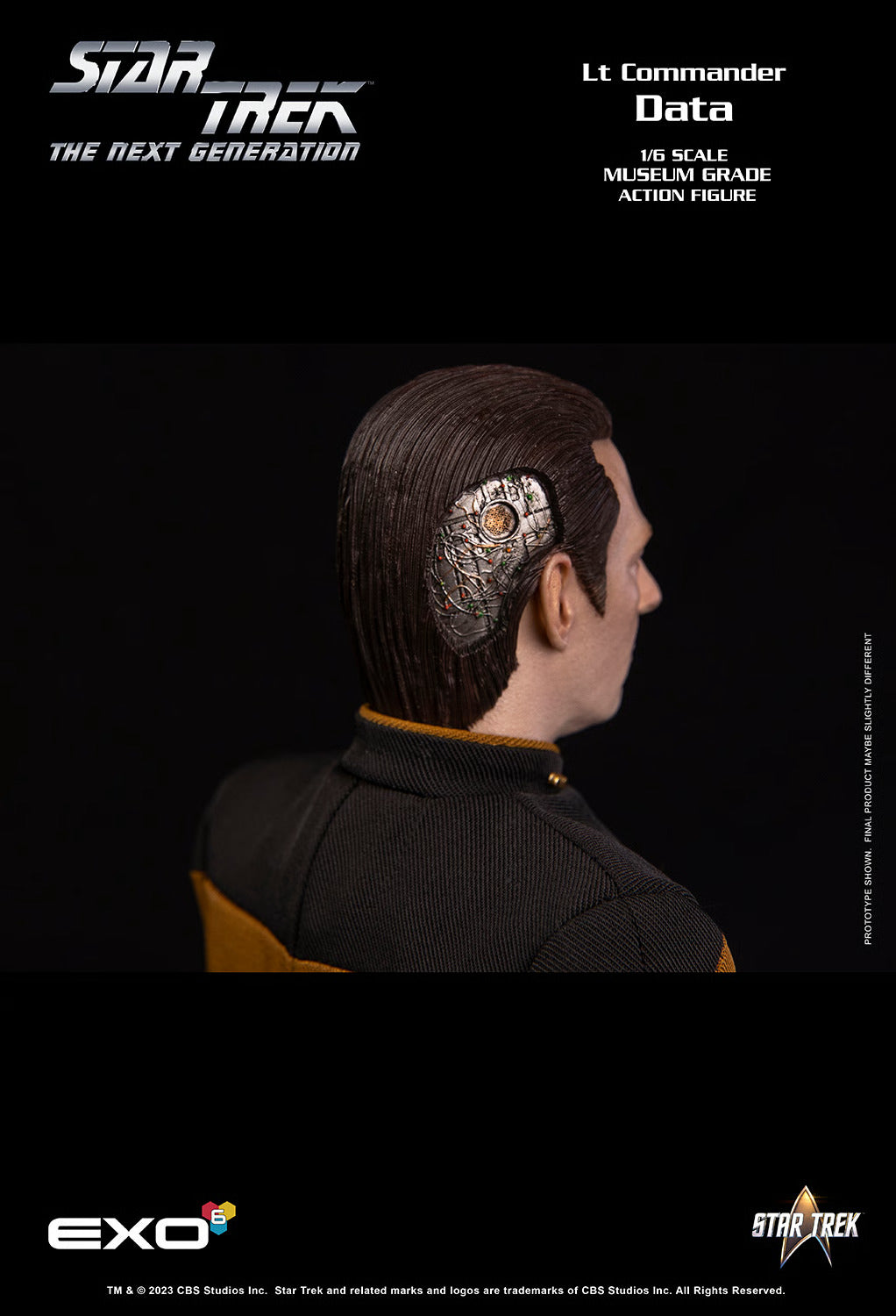 Star Trek: The Next Generation: Lt. Commander Data: Standard Version: Reissue - EXO-6 Action Figures