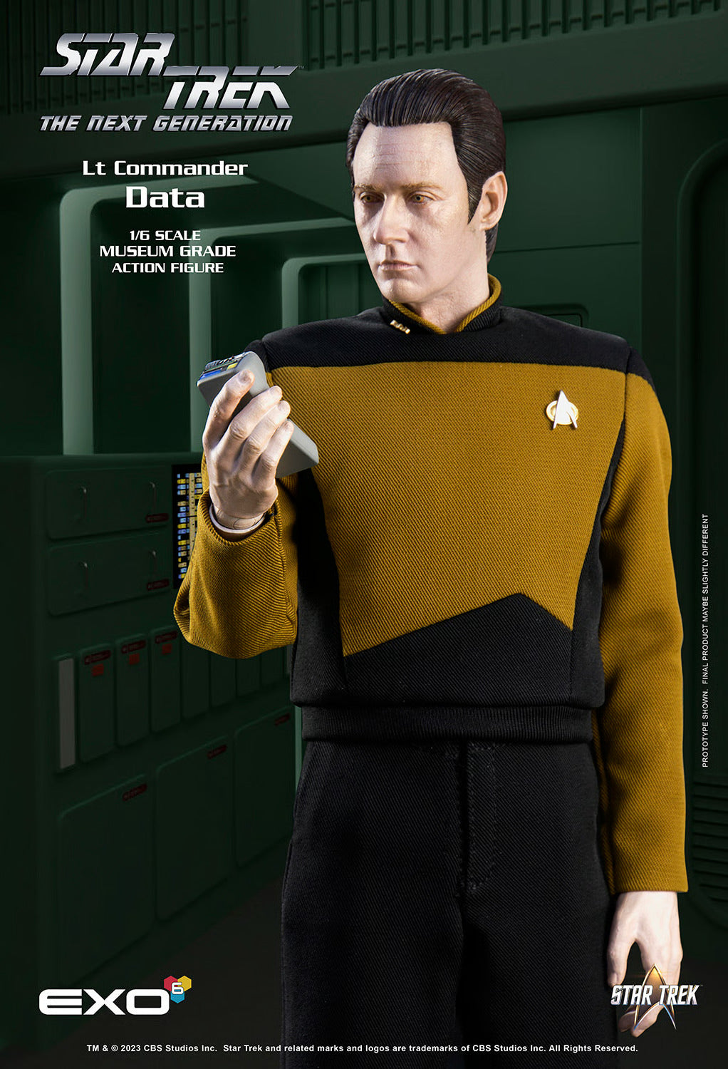 Star Trek: The Next Generation: Lt. Commander Data: Standard Version: Reissue - EXO-6 Action Figures