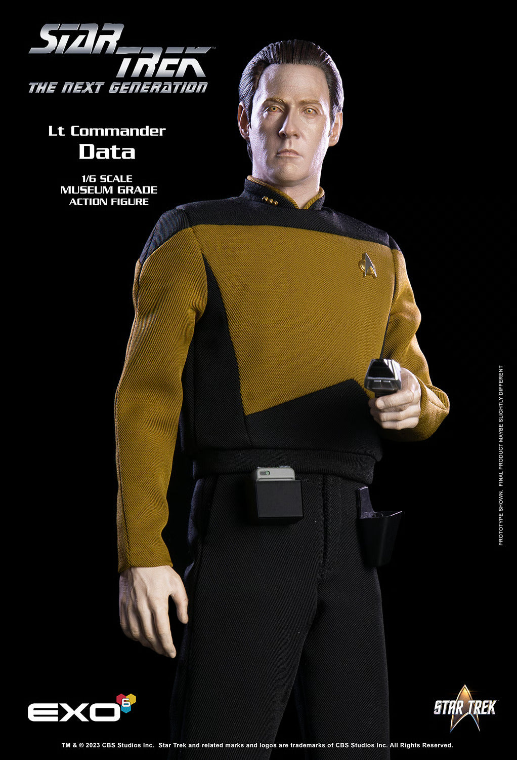 Star Trek: The Next Generation: Lt. Commander Data: Standard Version: Reissue - EXO-6 Action Figures