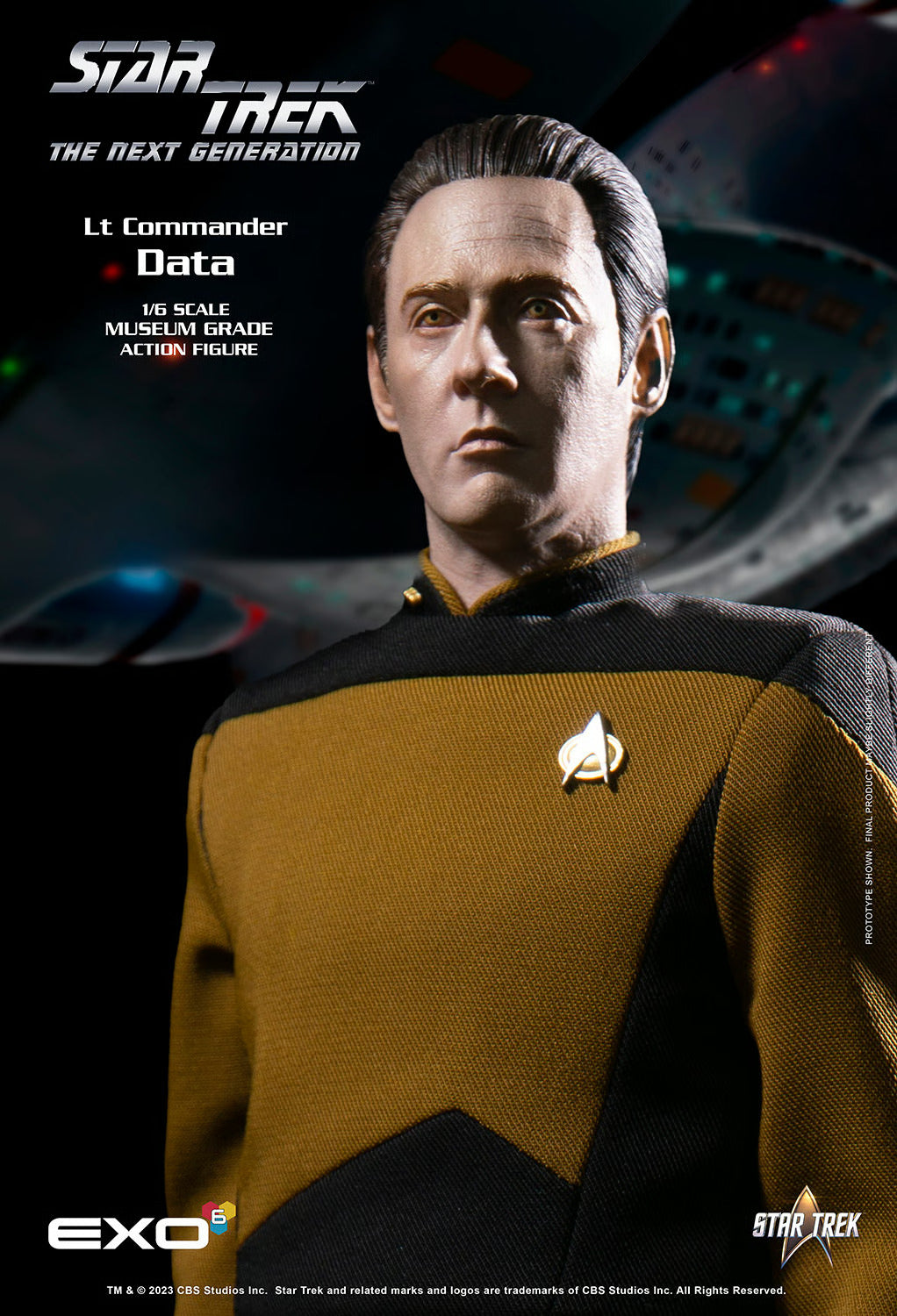 Star Trek: The Next Generation: Lt. Commander Data: Standard Version: Reissue - EXO-6 Action Figures