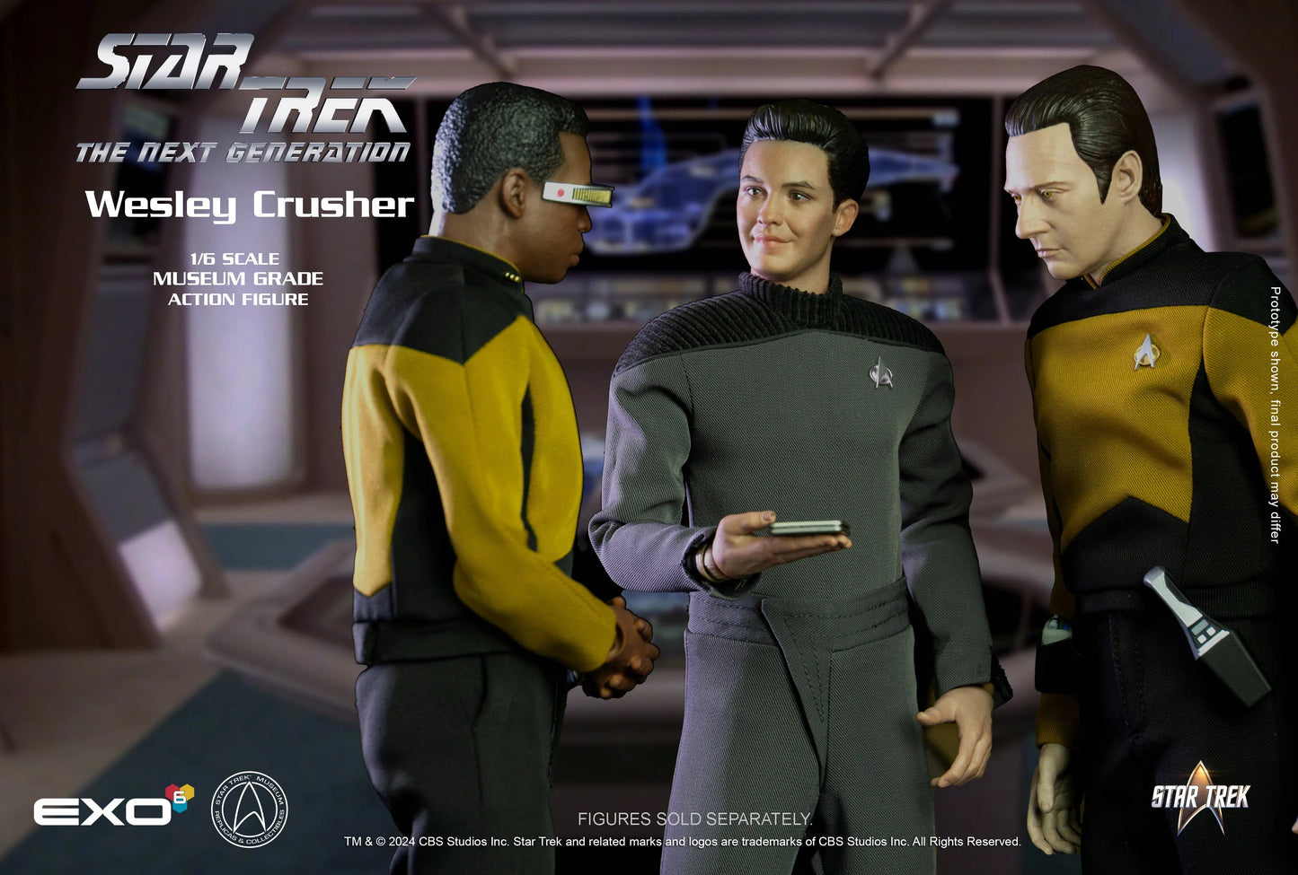 Star Trek: The Next Generation: Wesley Crushery - EXO-6 Action Figures