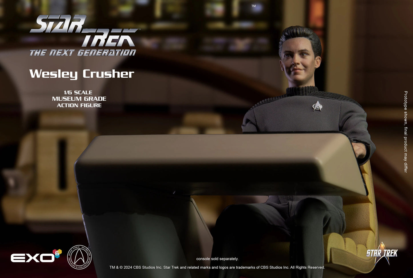 Star Trek: The Next Generation: Wesley Crushery - EXO-6 Action Figures