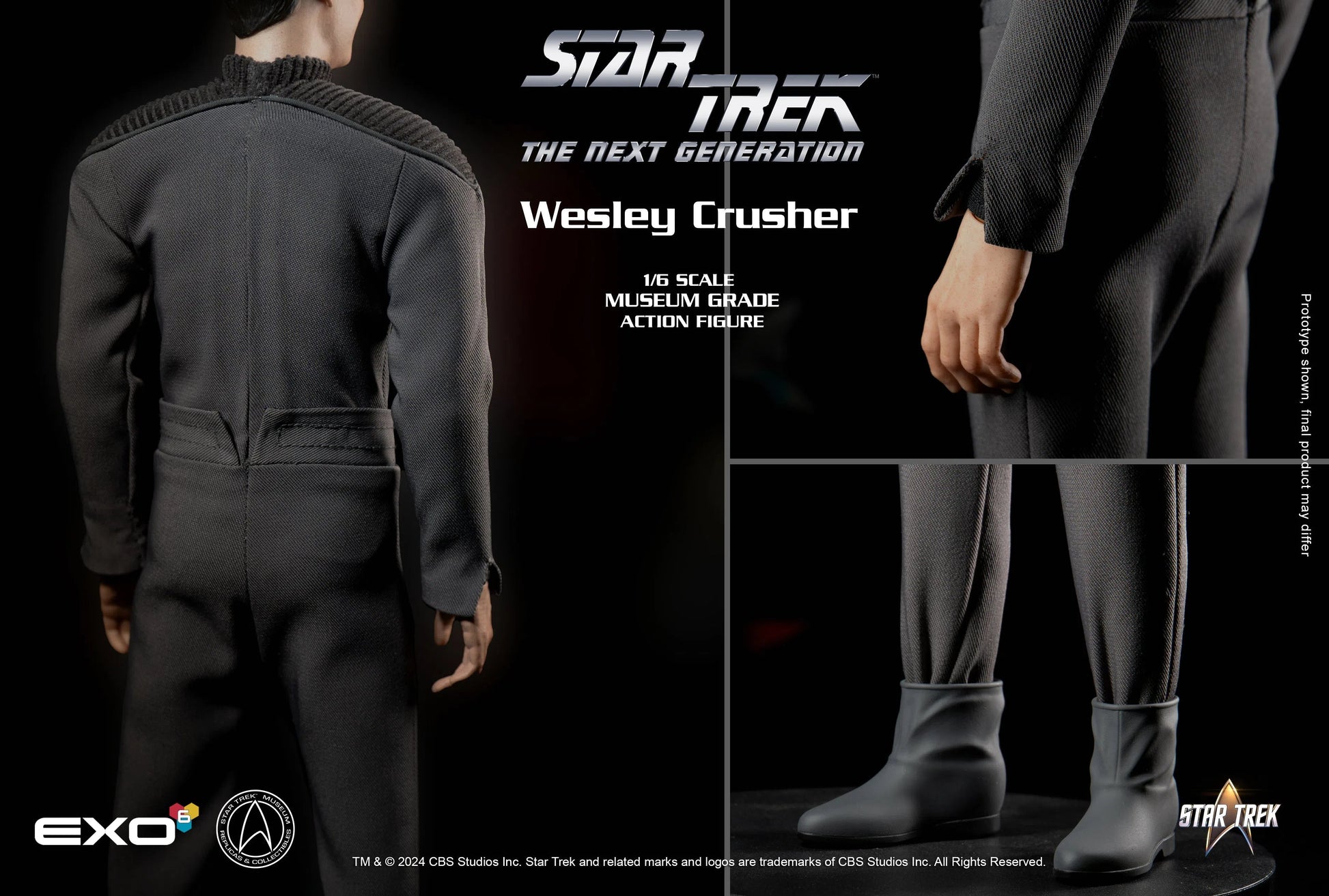 Star Trek: The Next Generation: Wesley Crushery - EXO-6 Action Figures