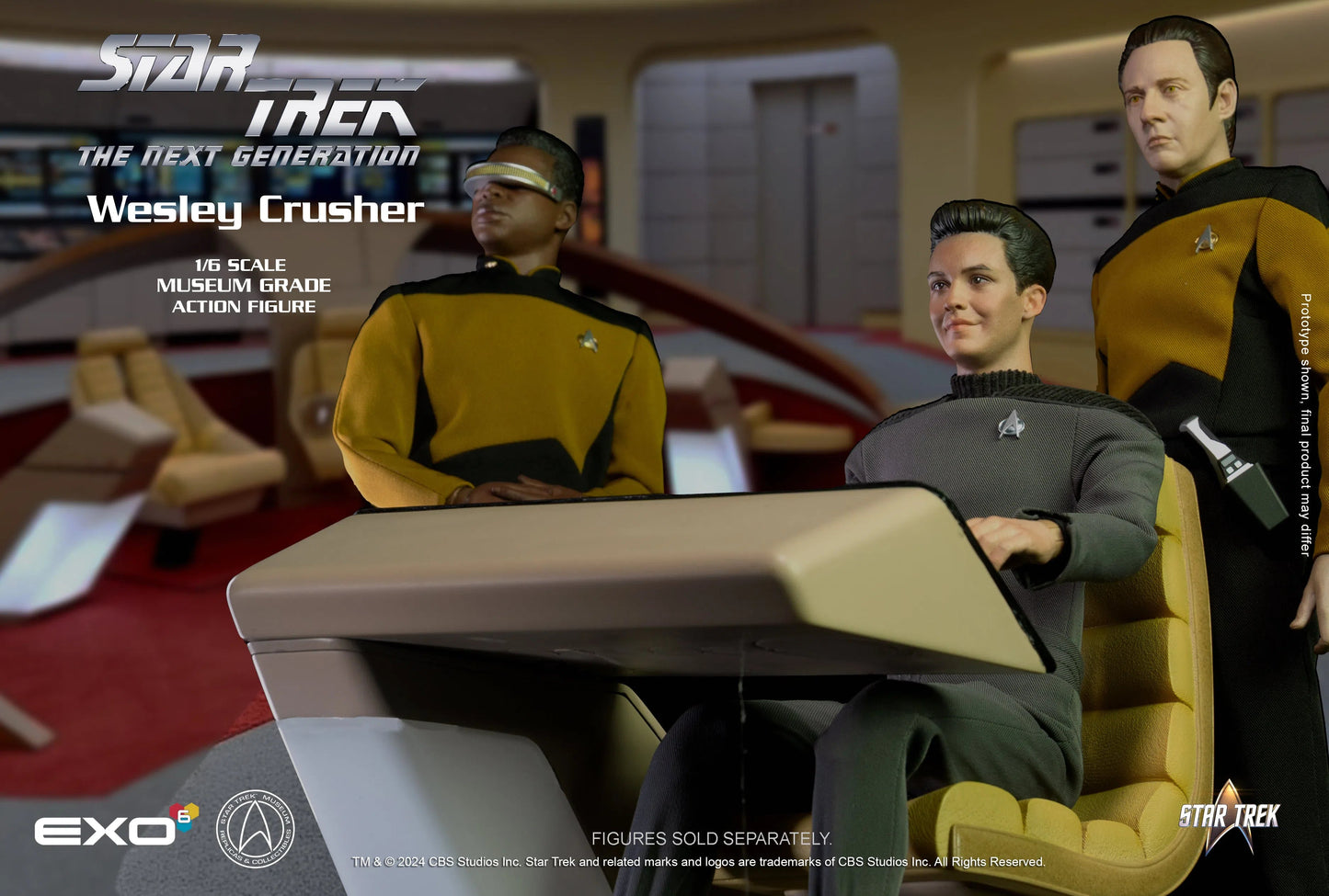 Star Trek: The Next Generation: Wesley Crushery - EXO-6 Action Figures