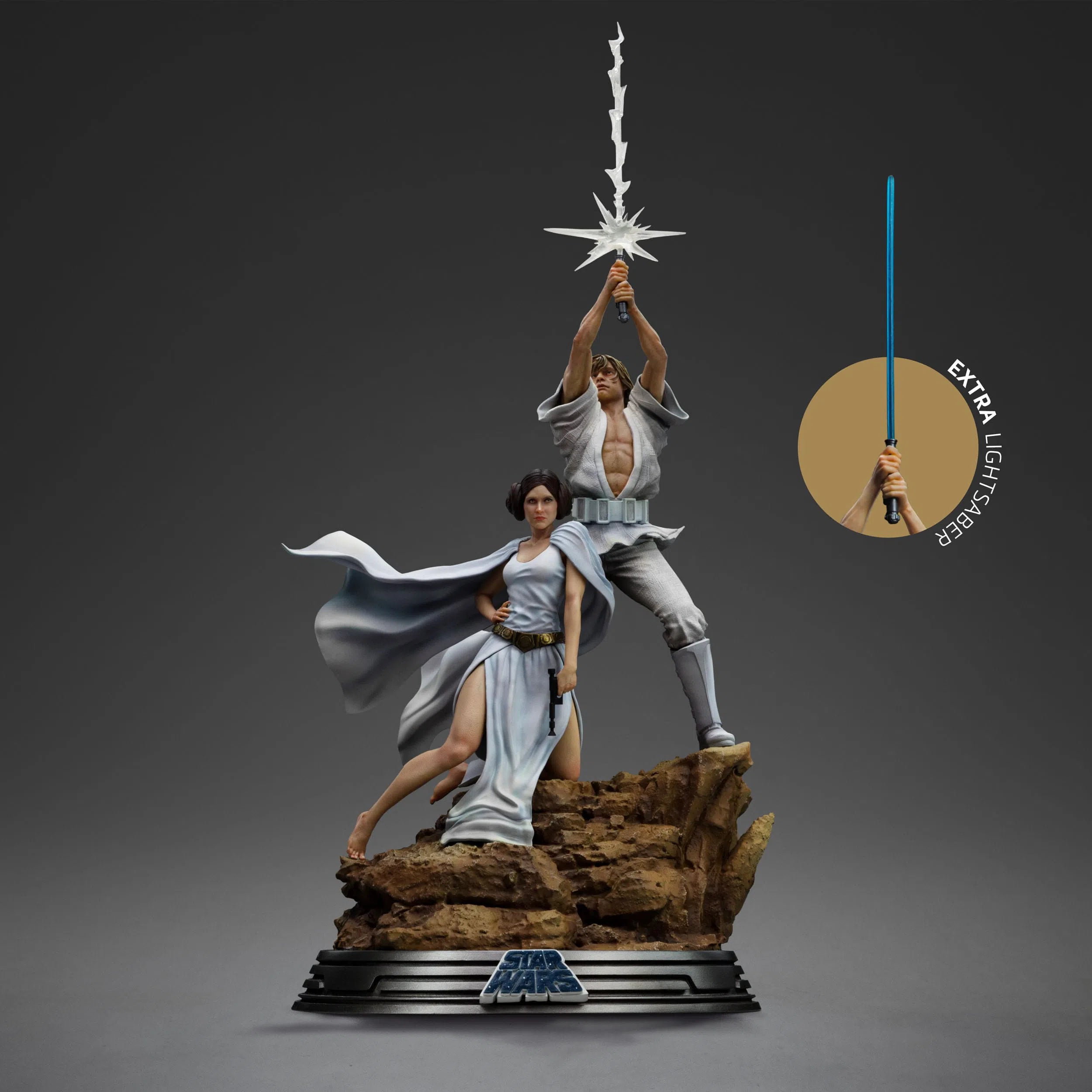 Star Wars: A New Hope: Luke and Leia: Deluxe 1/10 Art Scale: Limited Edition Statue Iron Studios