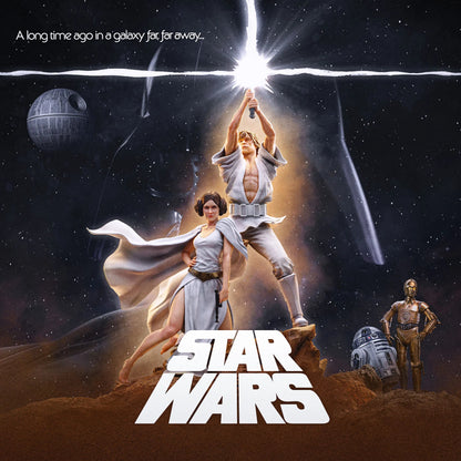 Star Wars: A New Hope: Luke and Leia: Deluxe 1/10 Art Scale: Limited Edition Statue - Iron Studios Statue