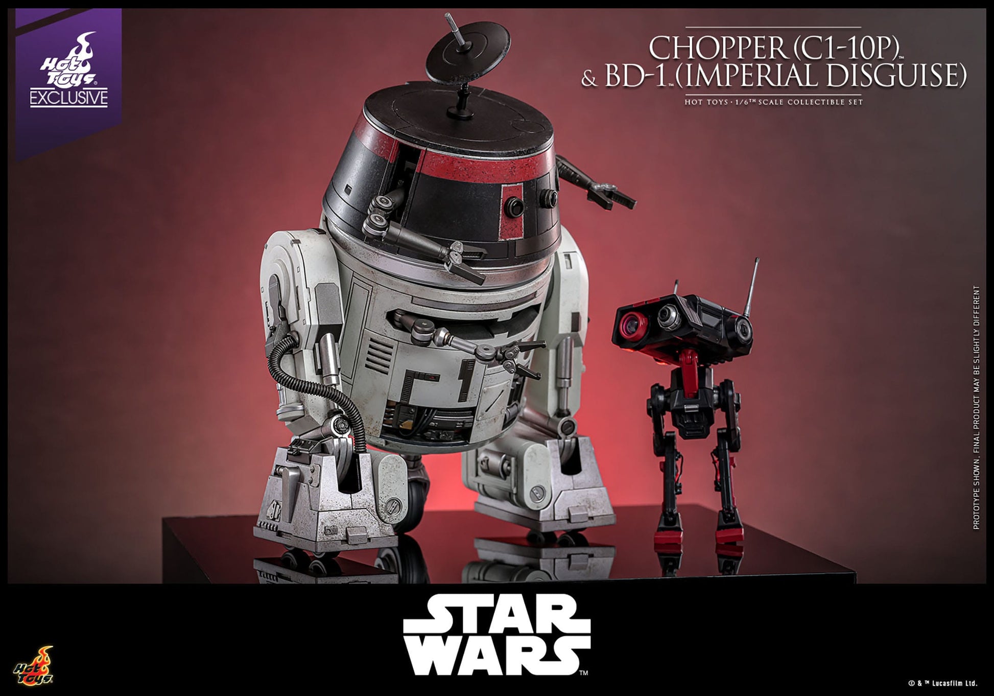 Star Wars: Chopper (C1-10P™) & BD-1™ (Imperial Disguise): Exclusive: 1/6th Scale Action Figure Set: Hot Toys by Hot Toys – Action Figure, [scale], UK stockist Planet Action Figures