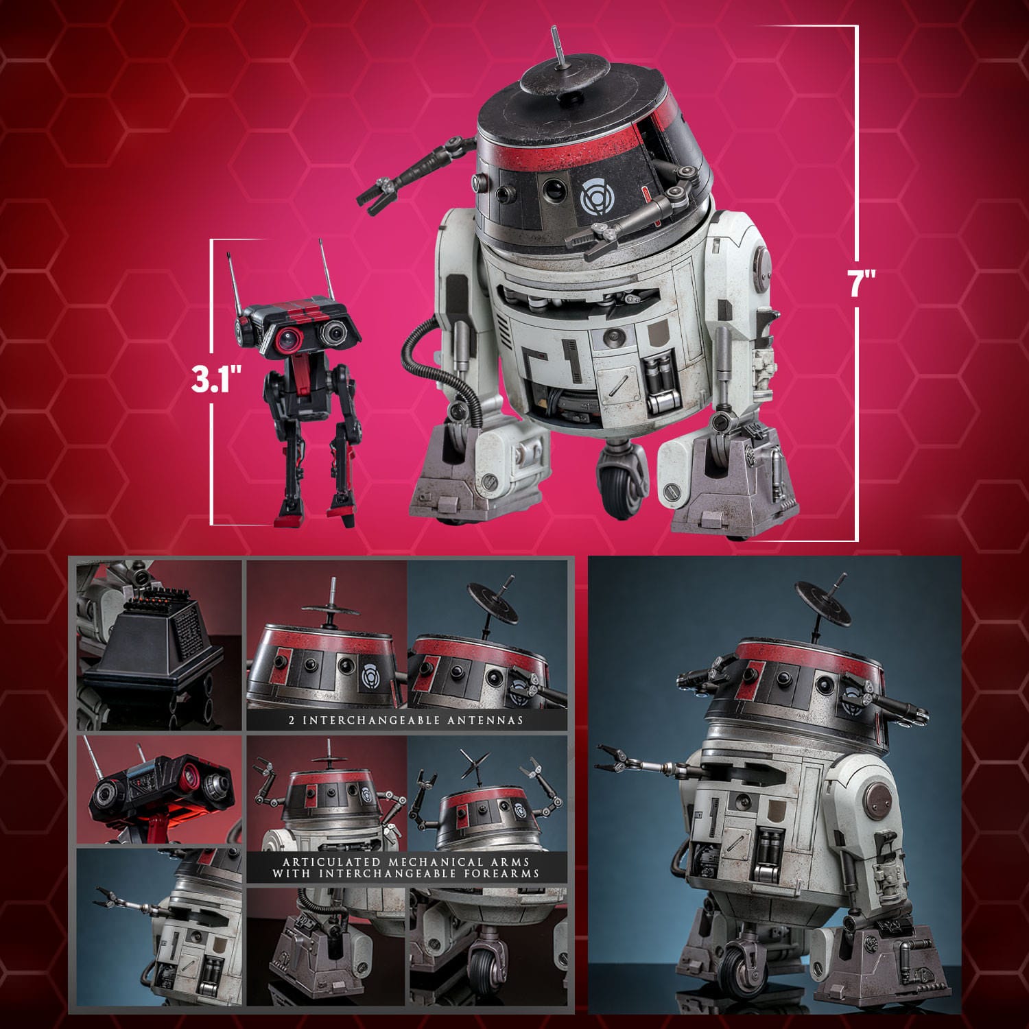 Star Wars: Chopper (C1-10P™) & BD-1™ (Imperial Disguise): Exclusive: 1/6th Scale Action Figure Set: Hot Toys by Hot Toys – Action Figure, [scale], UK stockist Planet Action Figures