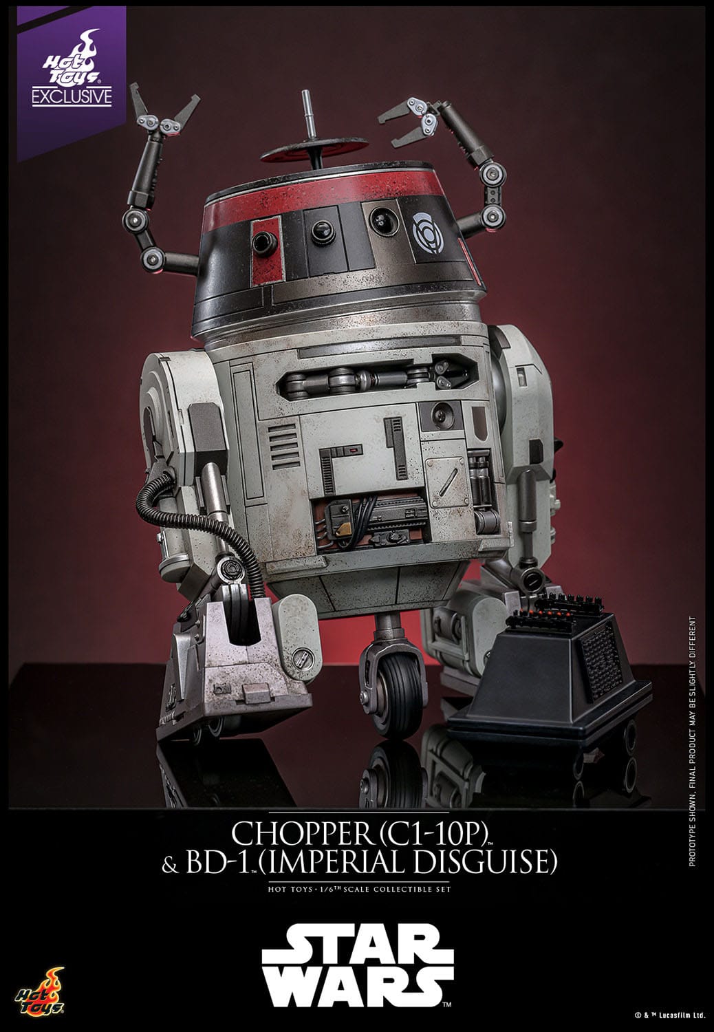 Star Wars: Chopper (C1-10P™) & BD-1™ (Imperial Disguise): Exclusive: 1/6th Scale Action Figure Set: Hot Toys by Hot Toys – Action Figure, [scale], UK stockist Planet Action Figures