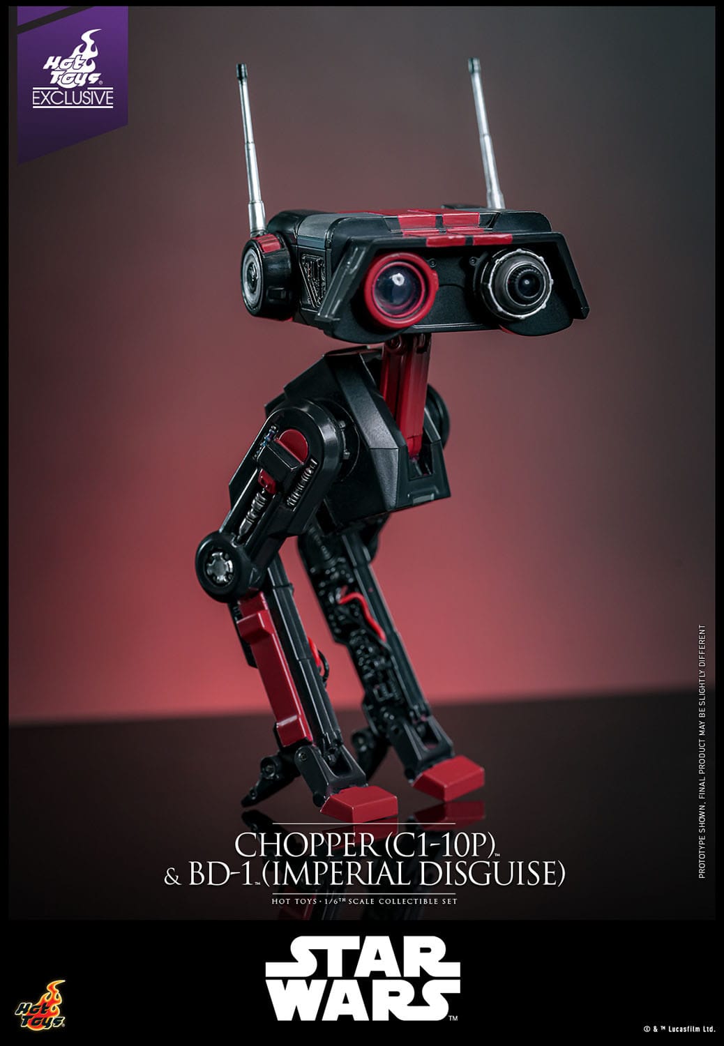 Star Wars: Chopper (C1-10P™) & BD-1™ (Imperial Disguise): Exclusive: 1/6th Scale Action Figure Set: Hot Toys by Hot Toys – Action Figure, [scale], UK stockist Planet Action Figures