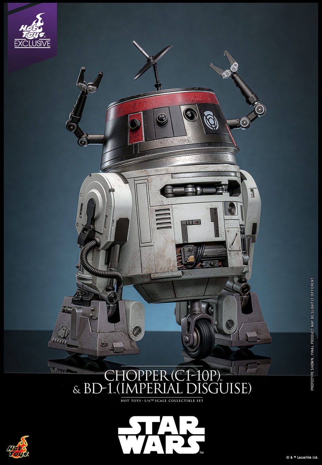 Star Wars: Chopper (C1-10P™) & BD-1™ (Imperial Disguise): Exclusive: 1/6th Scale Action Figure Set: Hot Toys by Hot Toys – Action Figure, [scale], UK stockist Planet Action Figures