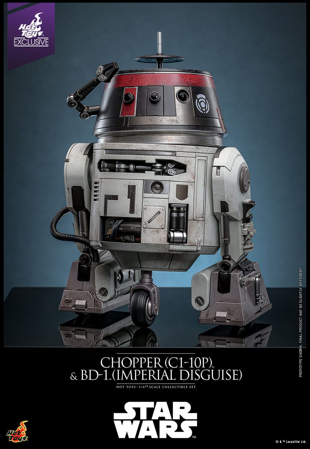 Star Wars: Chopper (C1-10P™) & BD-1™ (Imperial Disguise): Exclusive: 1/6th Scale Action Figure Set: Hot Toys by Hot Toys – Action Figure, [scale], UK stockist Planet Action Figures