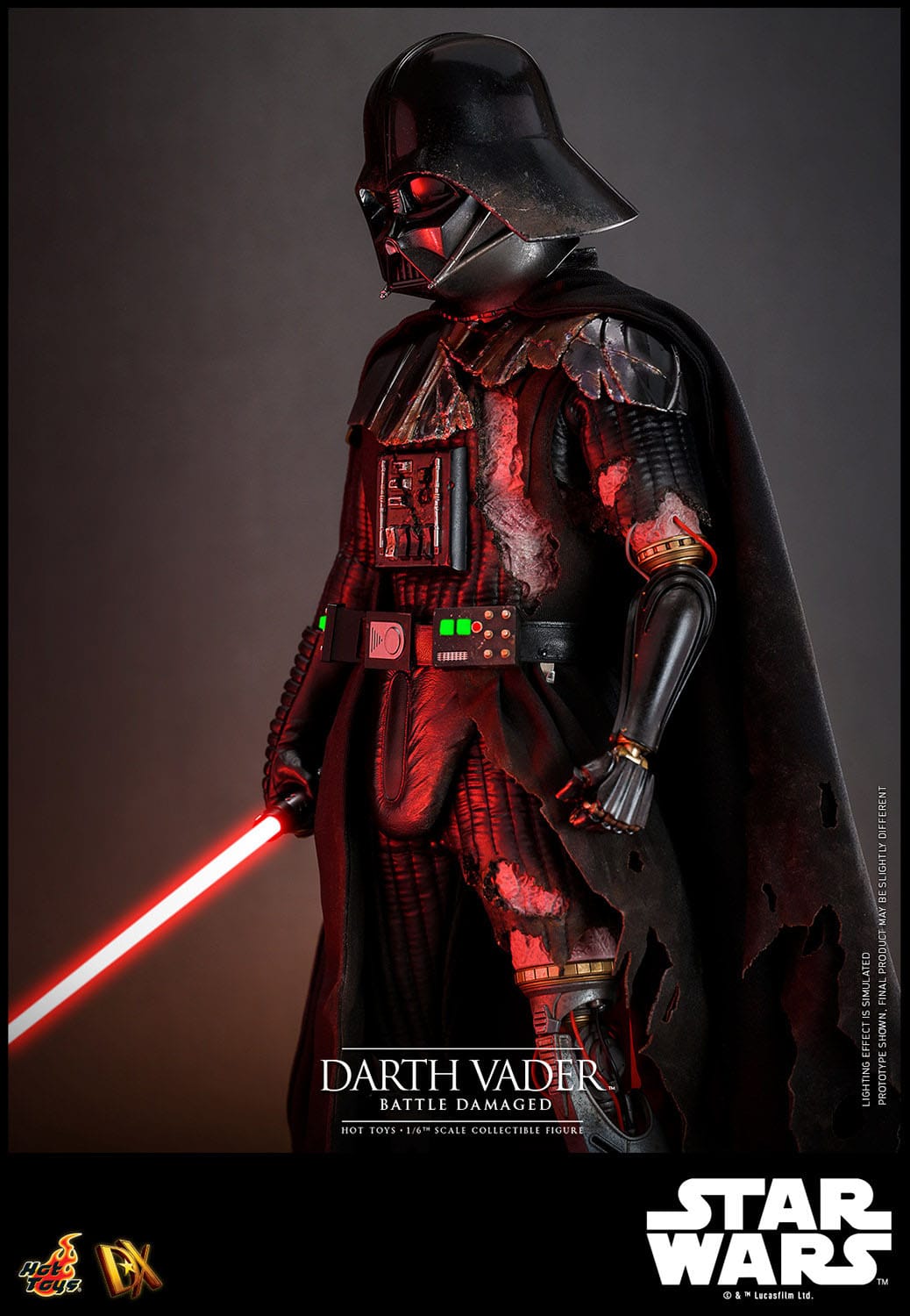 Star Wars: Darth Vader: Battle Damaged: DX45: Hot Toys Hot Toys