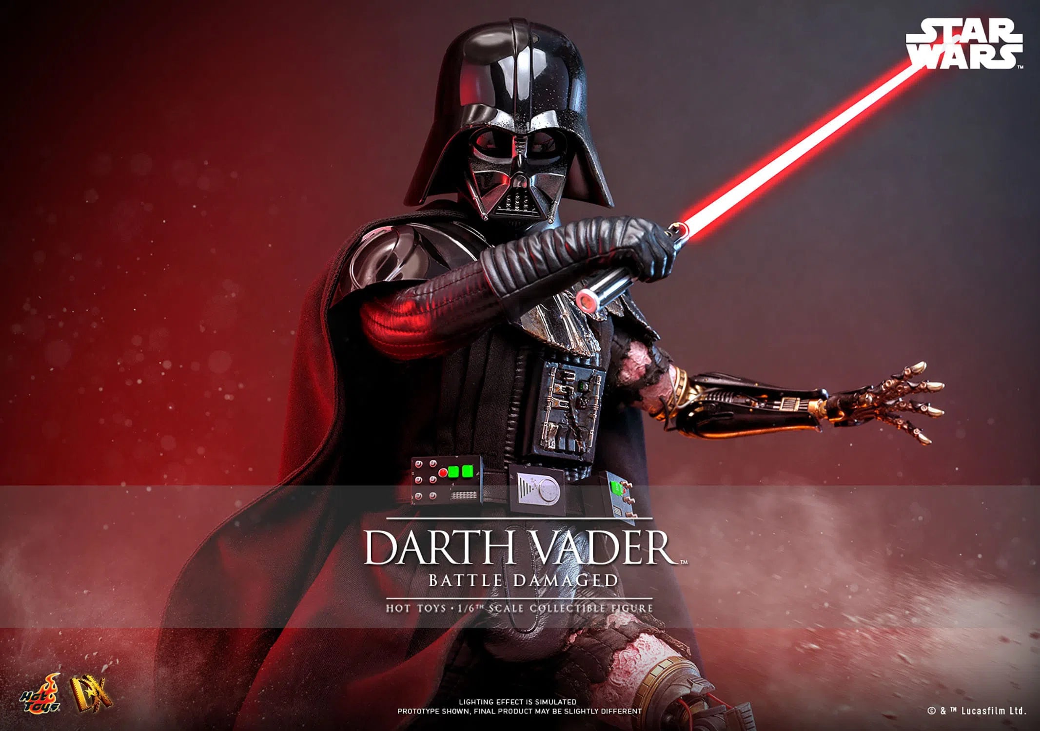 Star Wars: Darth Vader: Battle Damaged: DX45: Hot Toys Hot Toys