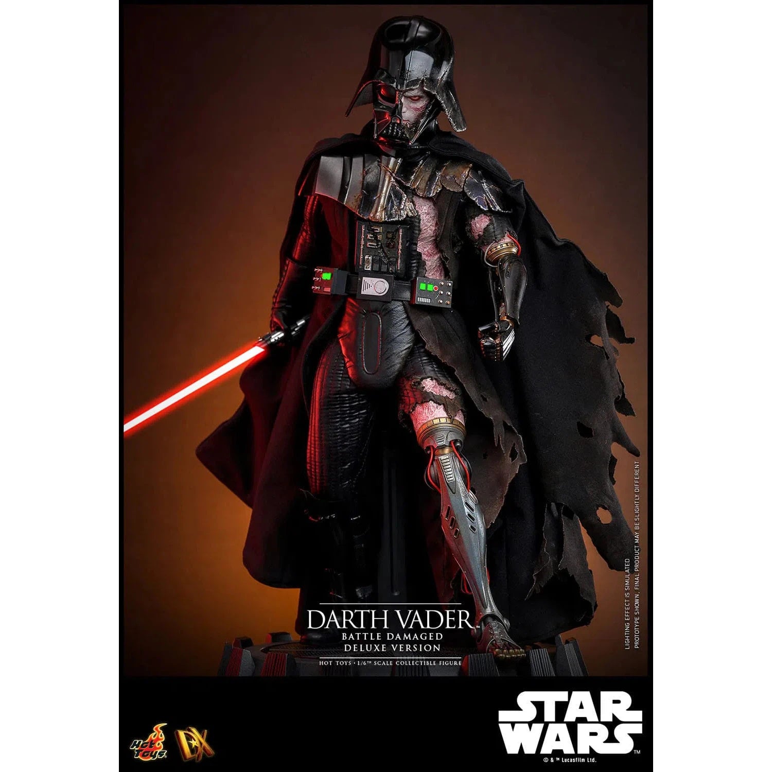 Star Wars: Darth Vader: Battle Damaged: Deluxe: DX45B - Hot Toys Action Figure