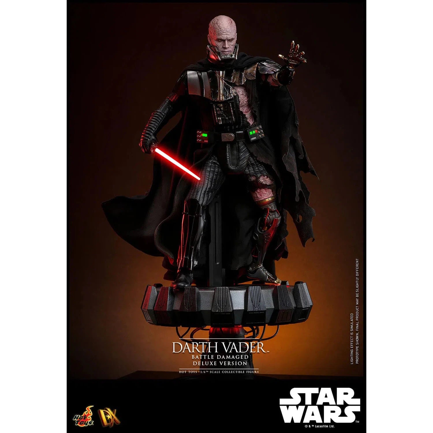 Star Wars: Darth Vader: Battle Damaged: Deluxe: DX45B - Hot Toys Action Figure