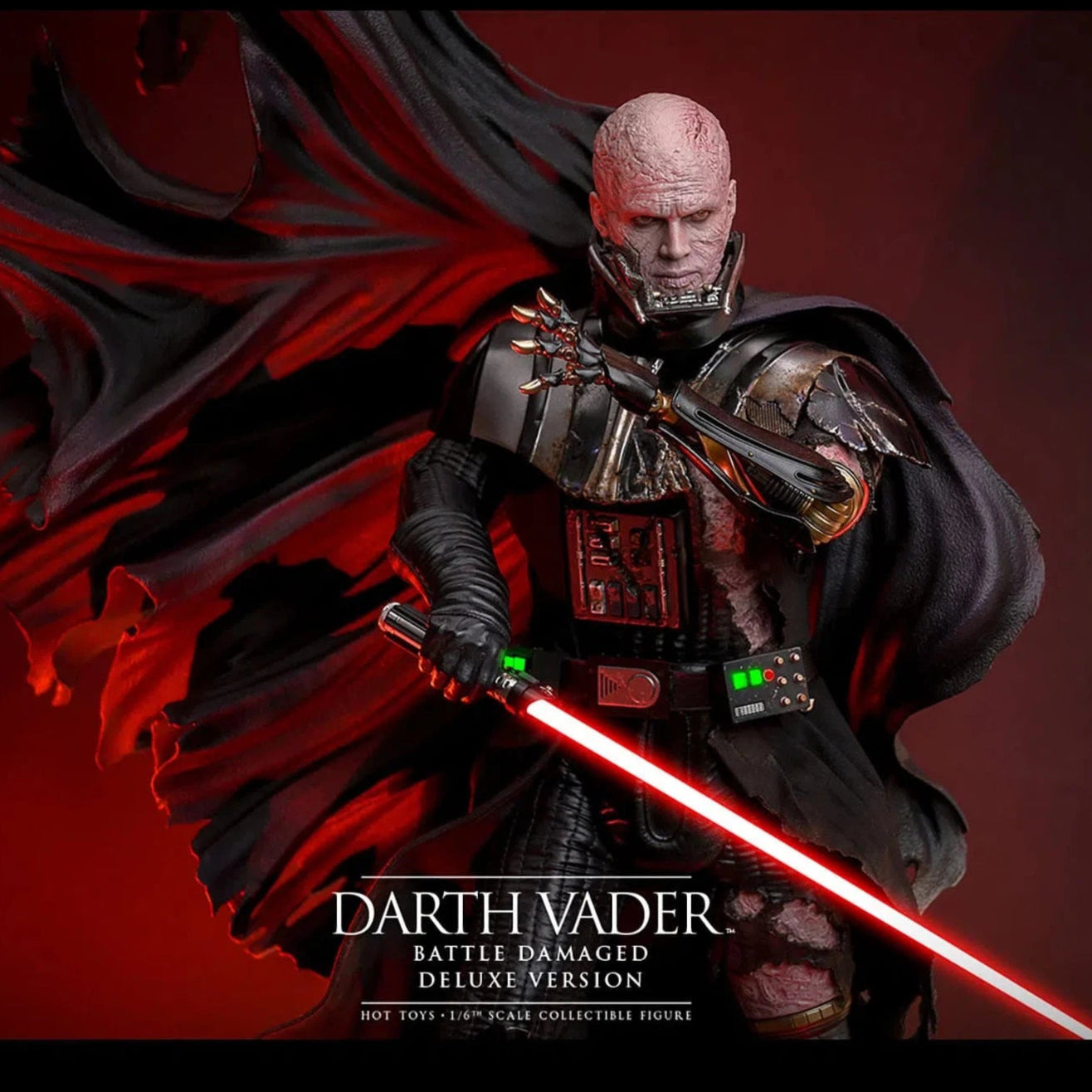 Star Wars: Darth Vader: Battle Damaged: Deluxe: DX45B - Hot Toys Action Figure