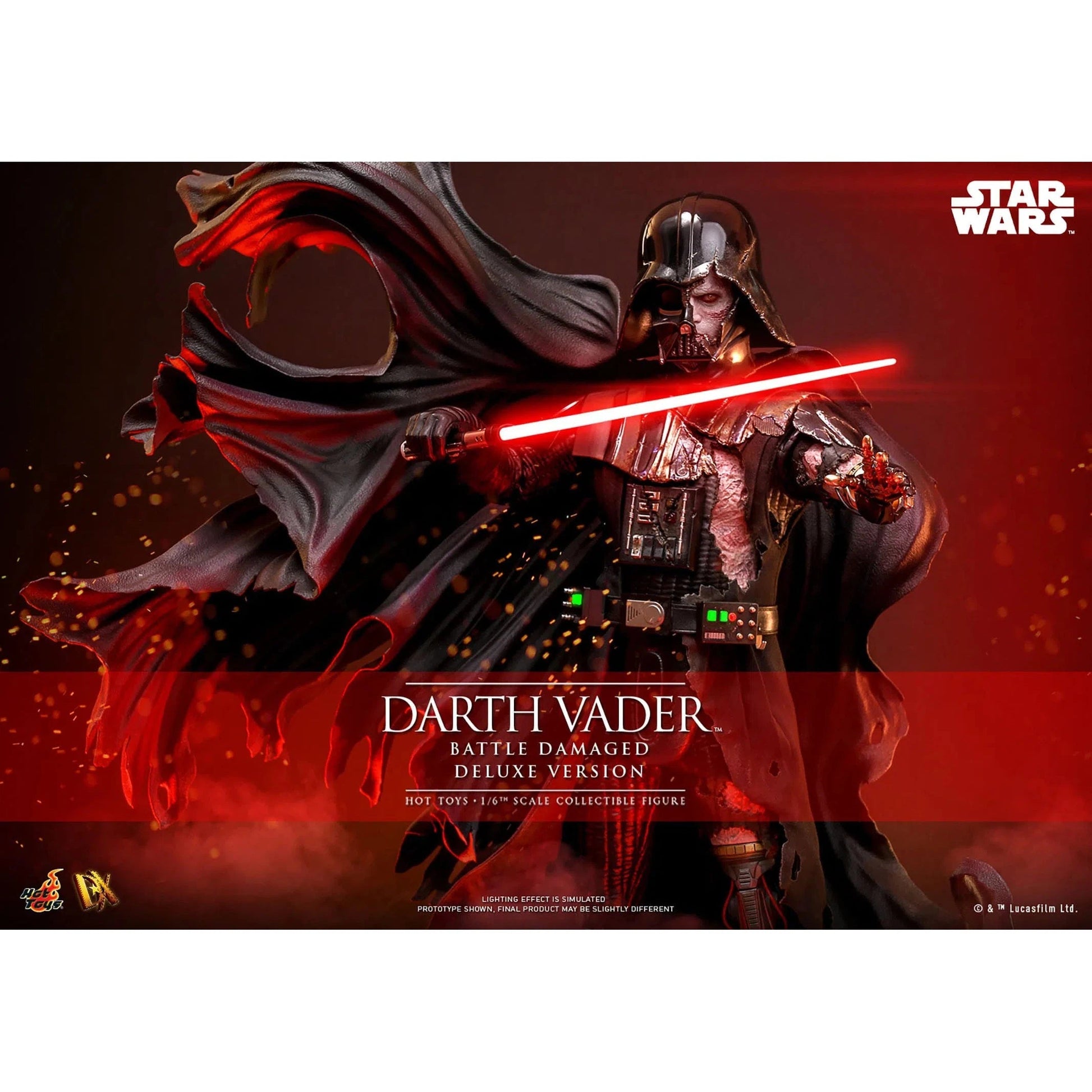 Star Wars: Darth Vader: Battle Damaged: Deluxe: DX45B - Hot Toys Action Figure