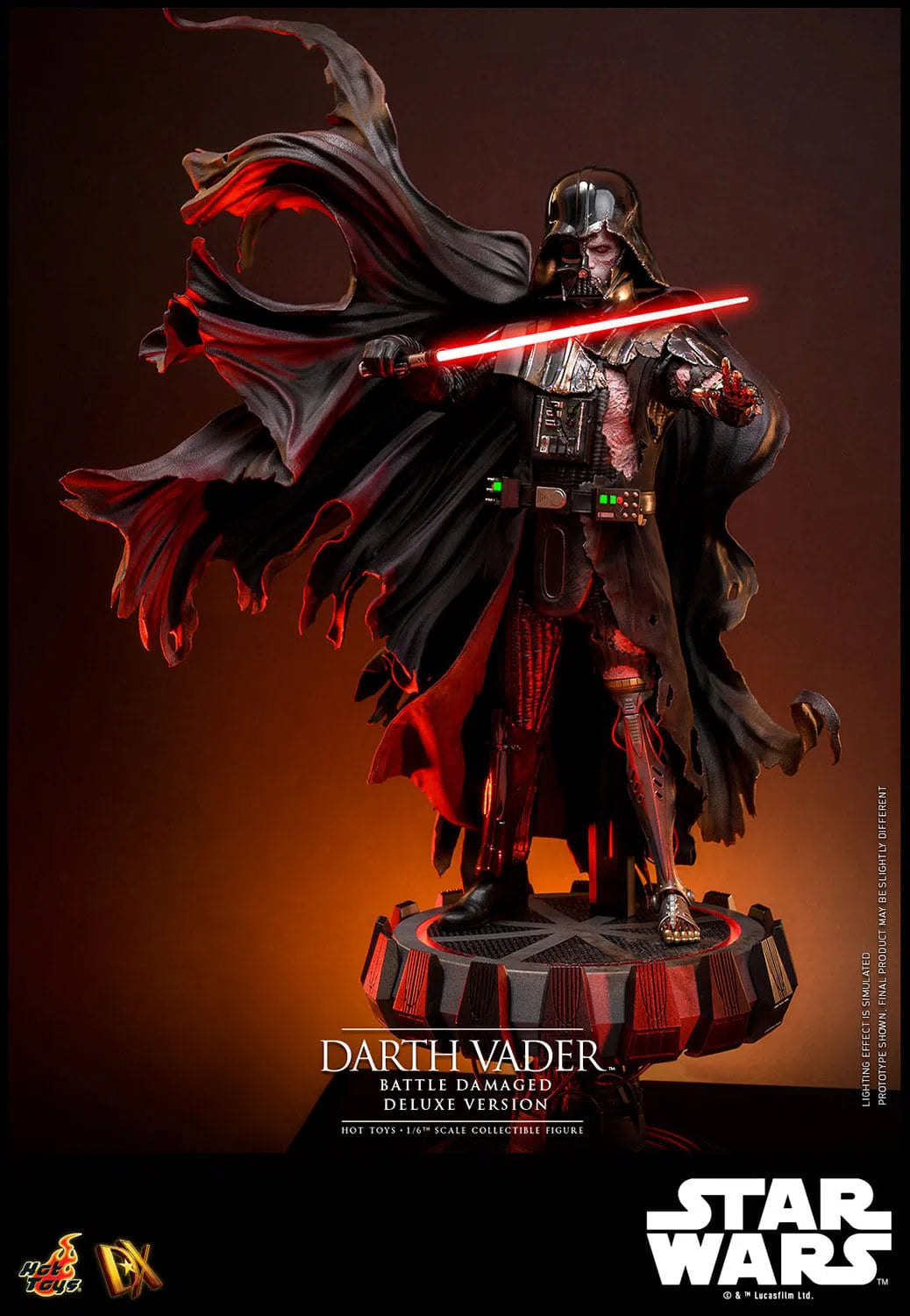 Star Wars: Darth Vader: Battle Damaged: Deluxe: DX45B: Hot Toys Hot Toys