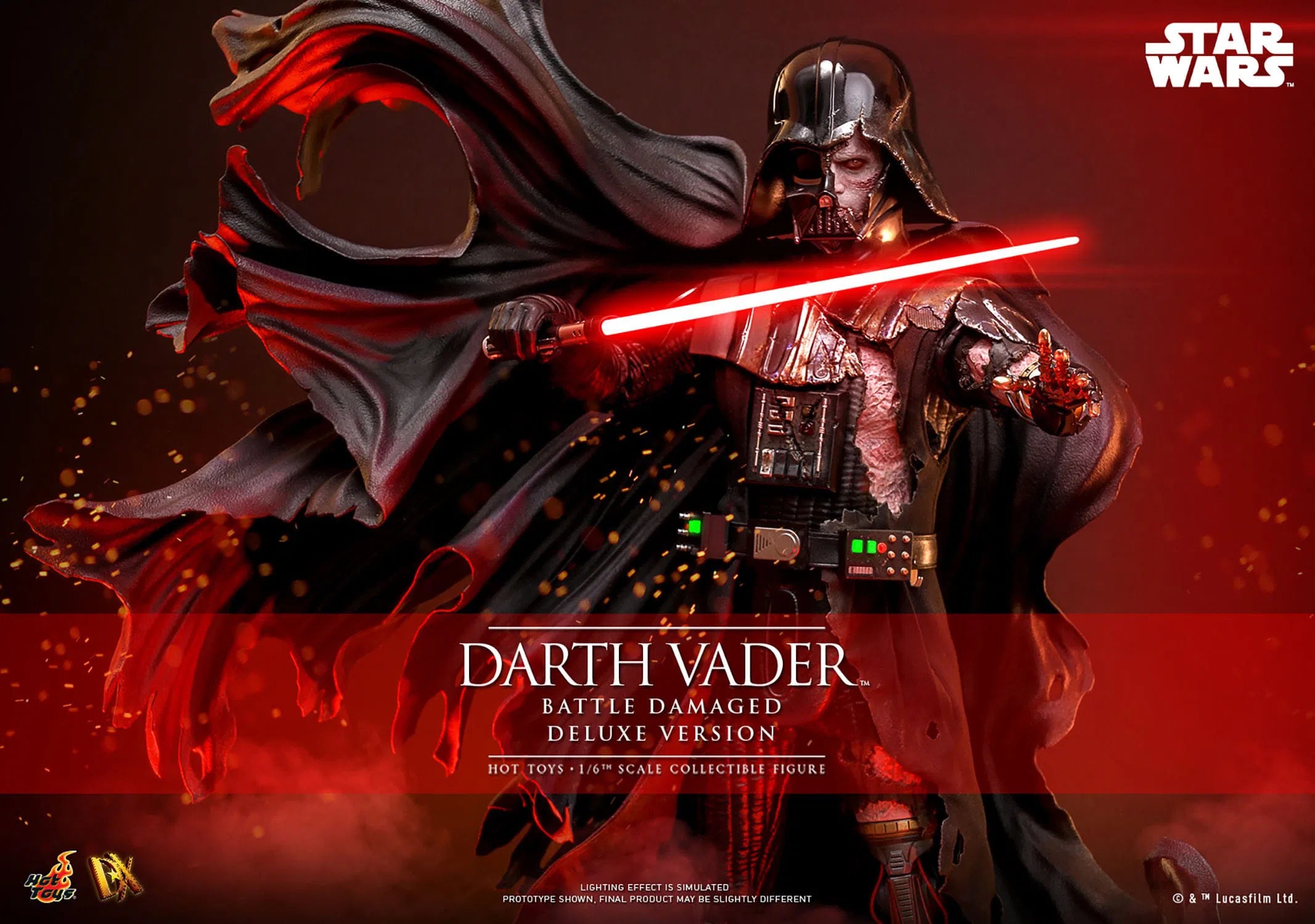 Star Wars: Darth Vader: Battle Damaged: Deluxe: DX45B: Hot Toys Hot Toys