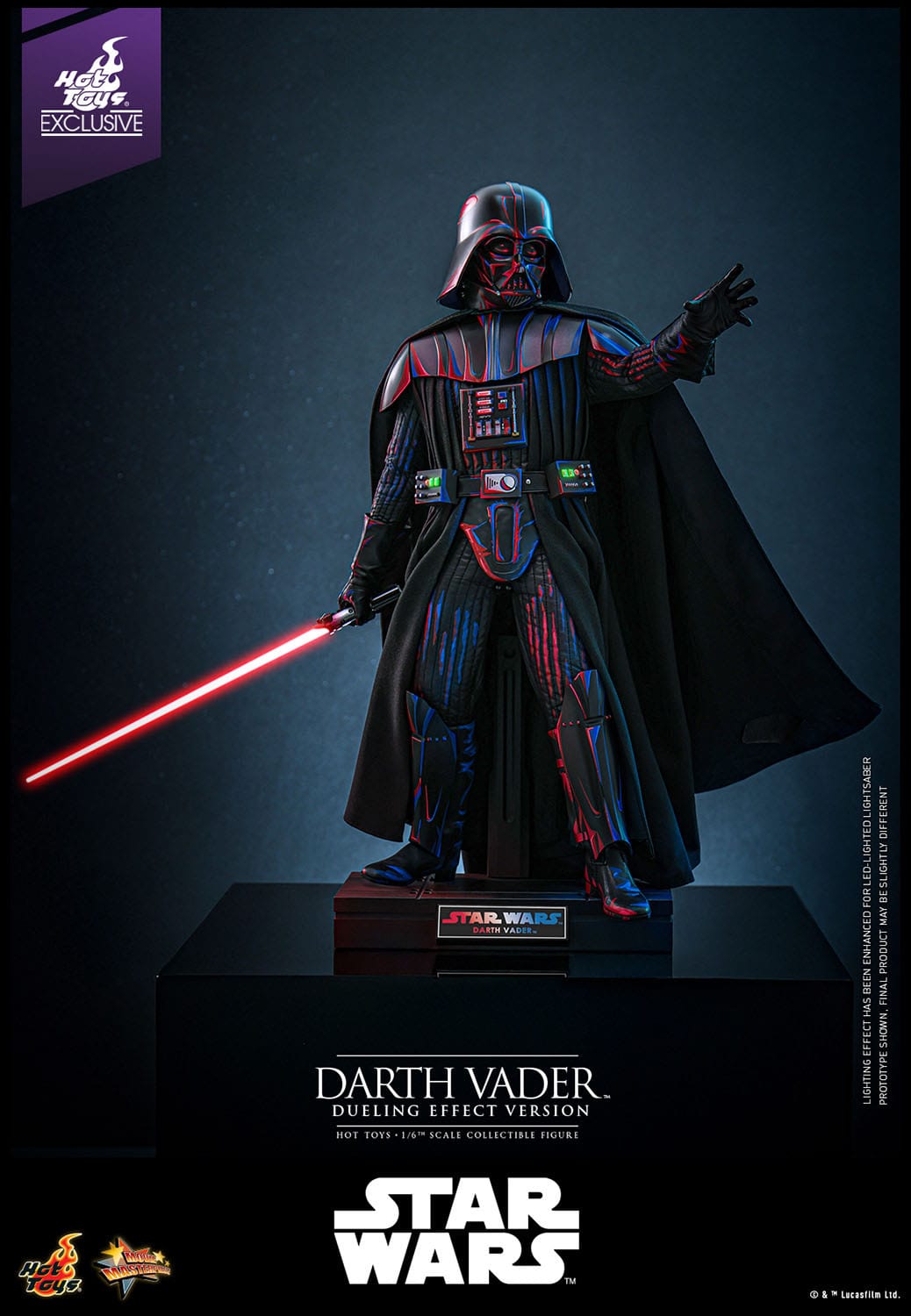 Star Wars: Darth Vader (Dueling Effect Version): Exclusive: 1/6th Scale Action Figure: Hot Toys by Hot Toys – Action Figure, [scale], UK stockist Planet Action Figures