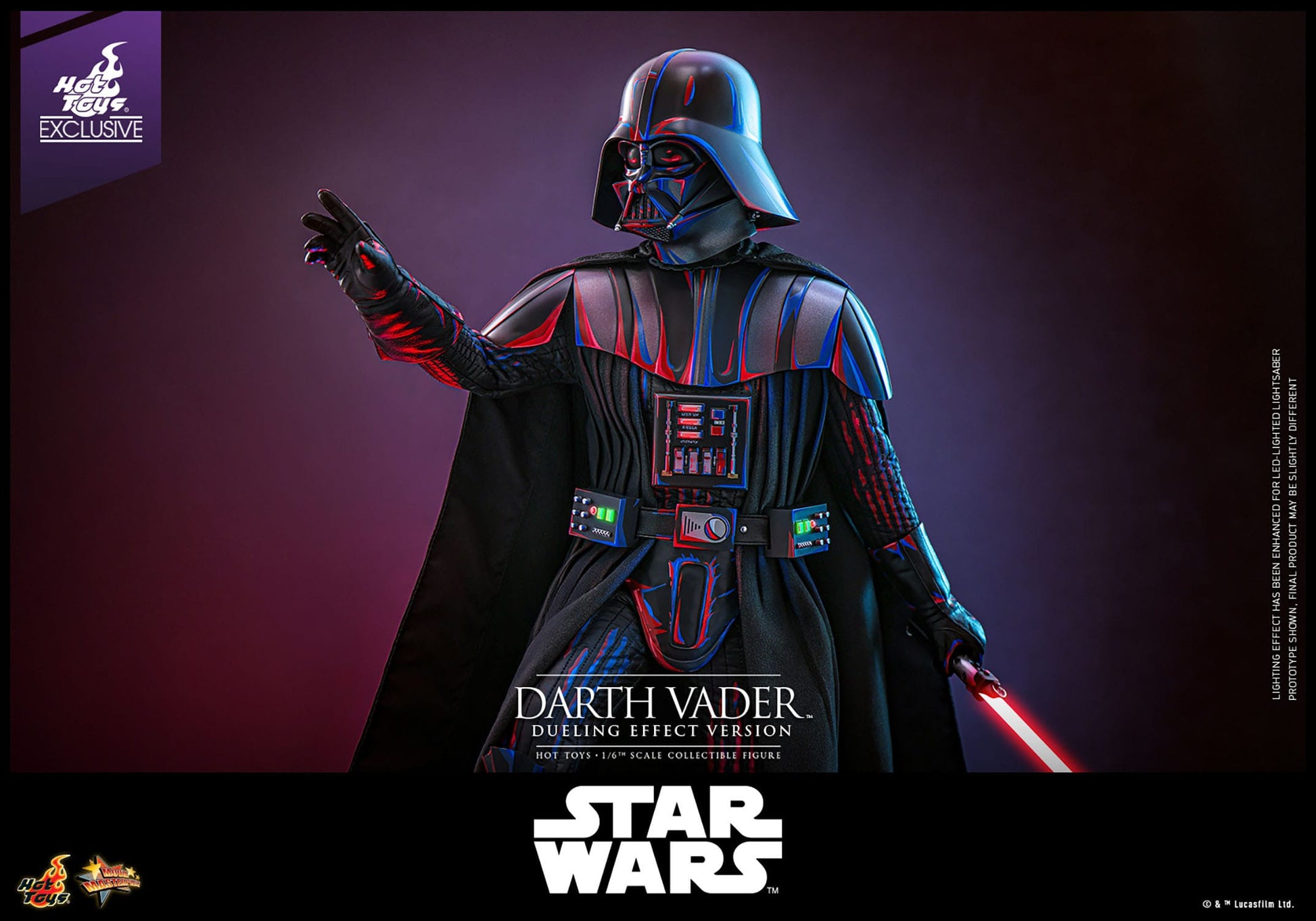 Star Wars: Darth Vader (Dueling Effect Version): Exclusive: 1/6th Scale Action Figure: Hot Toys by Hot Toys – Action Figure, [scale], UK stockist Planet Action Figures