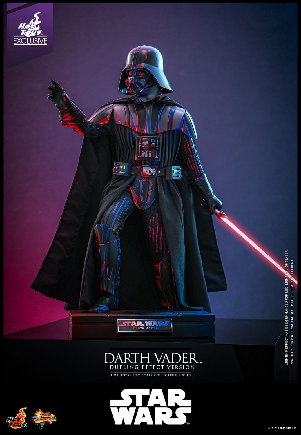 Star Wars: Darth Vader (Dueling Effect Version): Exclusive: 1/6th Scale Action Figure: Hot Toys by Hot Toys – Action Figure, [scale], UK stockist Planet Action Figures