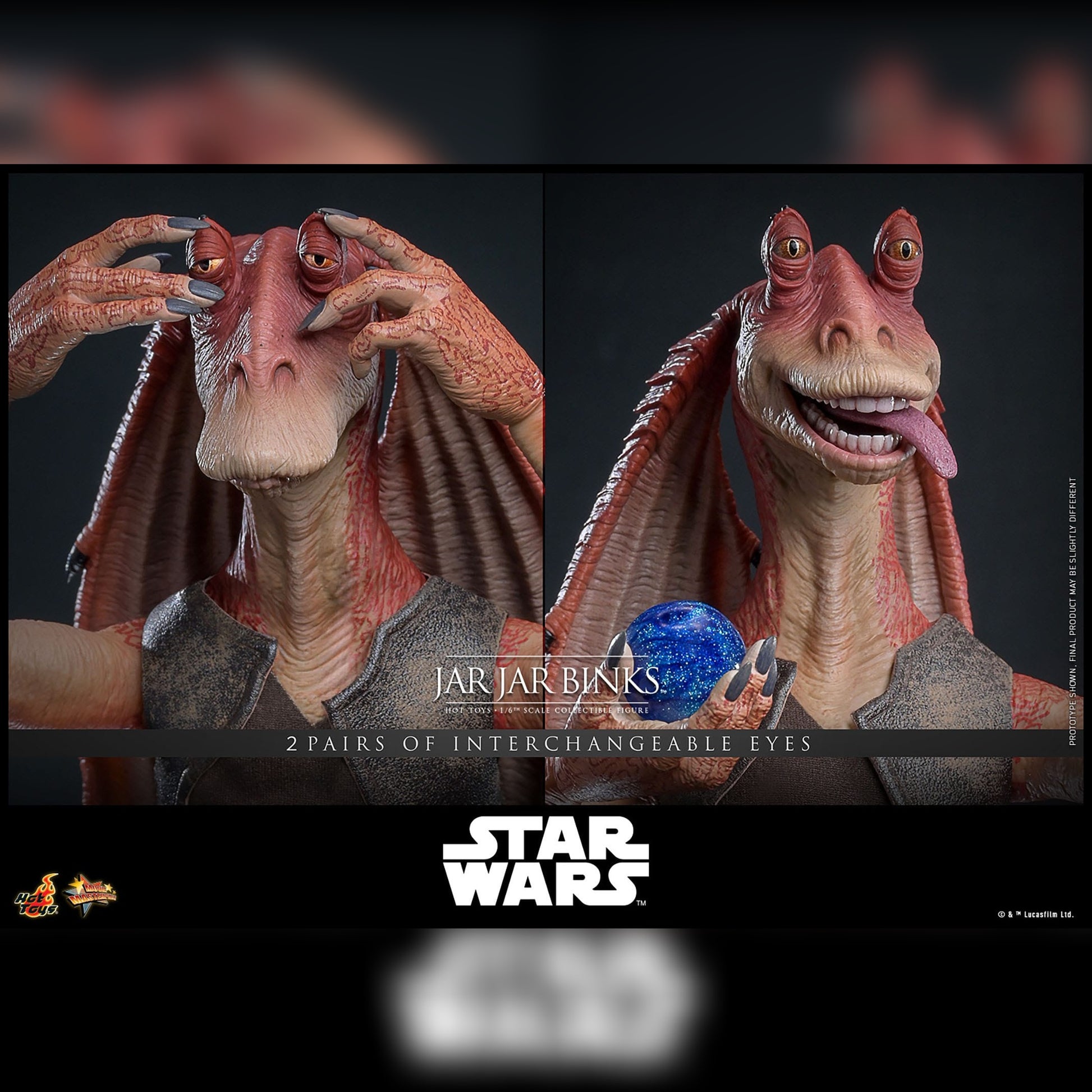 Star Wars: Episode I: The Phatom Menace: Jar Jar Binks: 1/6th Action Figure - Hot Toys Action Figure
