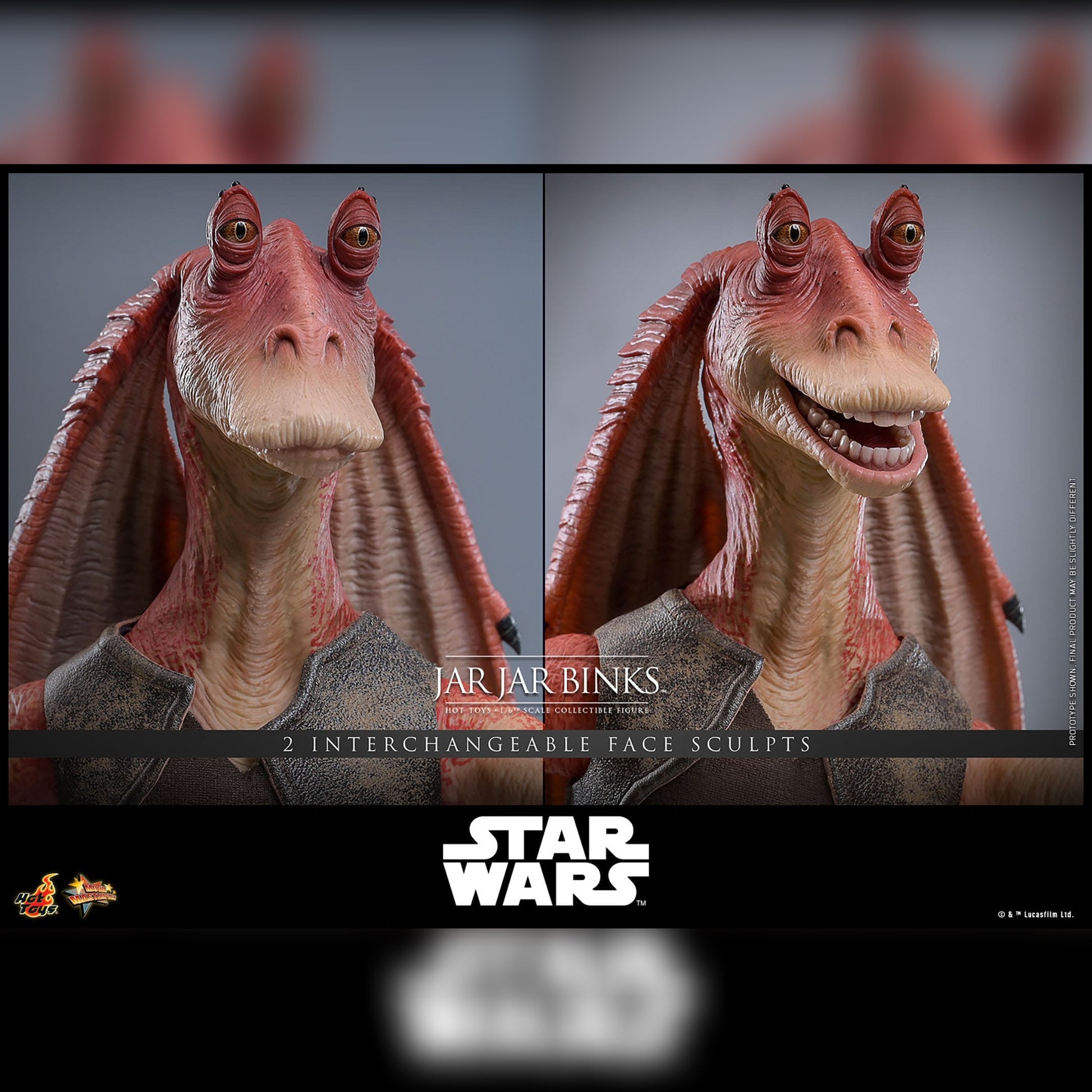 Star Wars: Episode I: The Phatom Menace: Jar Jar Binks: 1/6th Action Figure - Hot Toys Action Figure