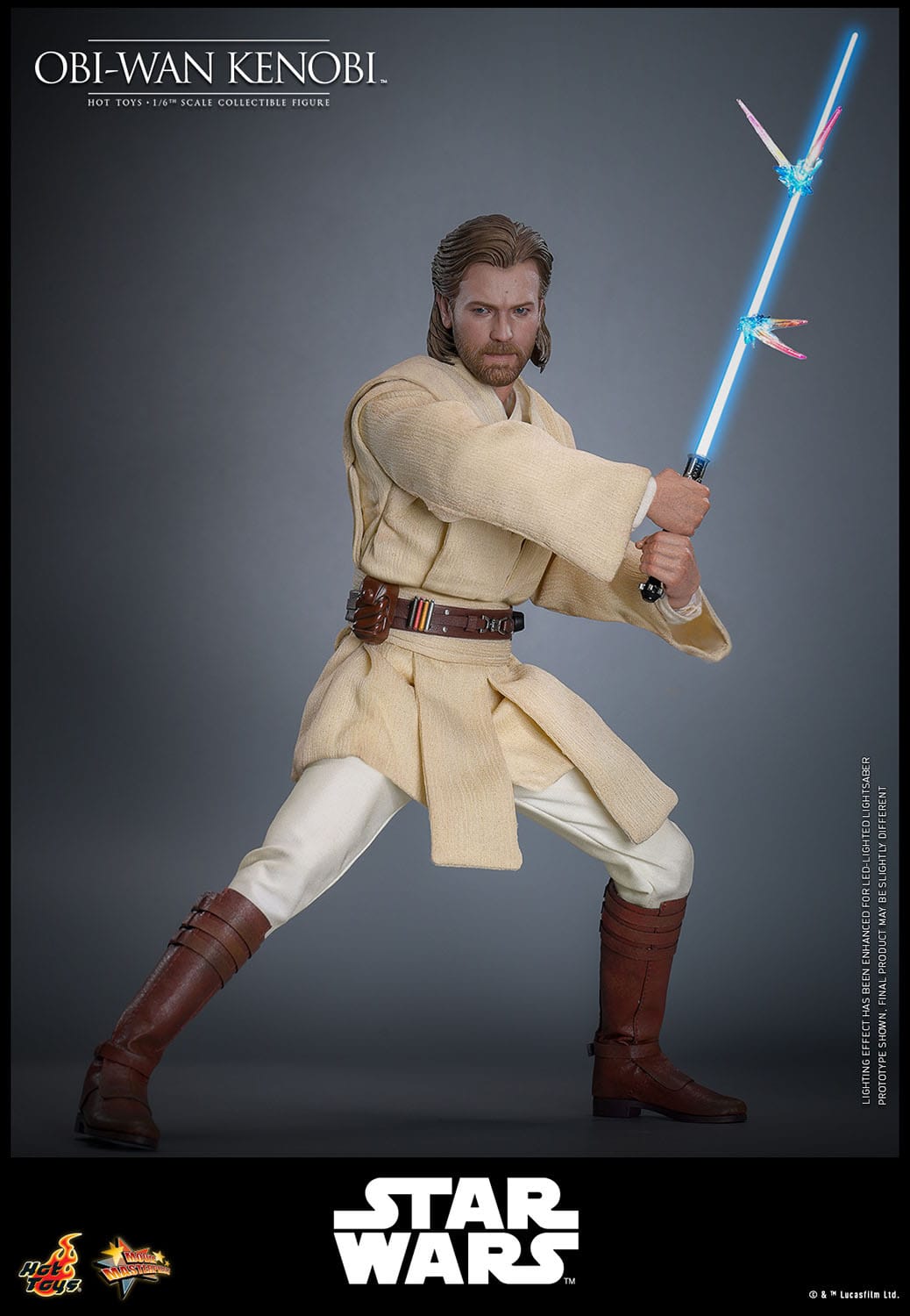 Star Wars: Episode II: Attack Of The Clones: Obi-Wan Kenobi: 1/6th - Hot Toys Action Figures