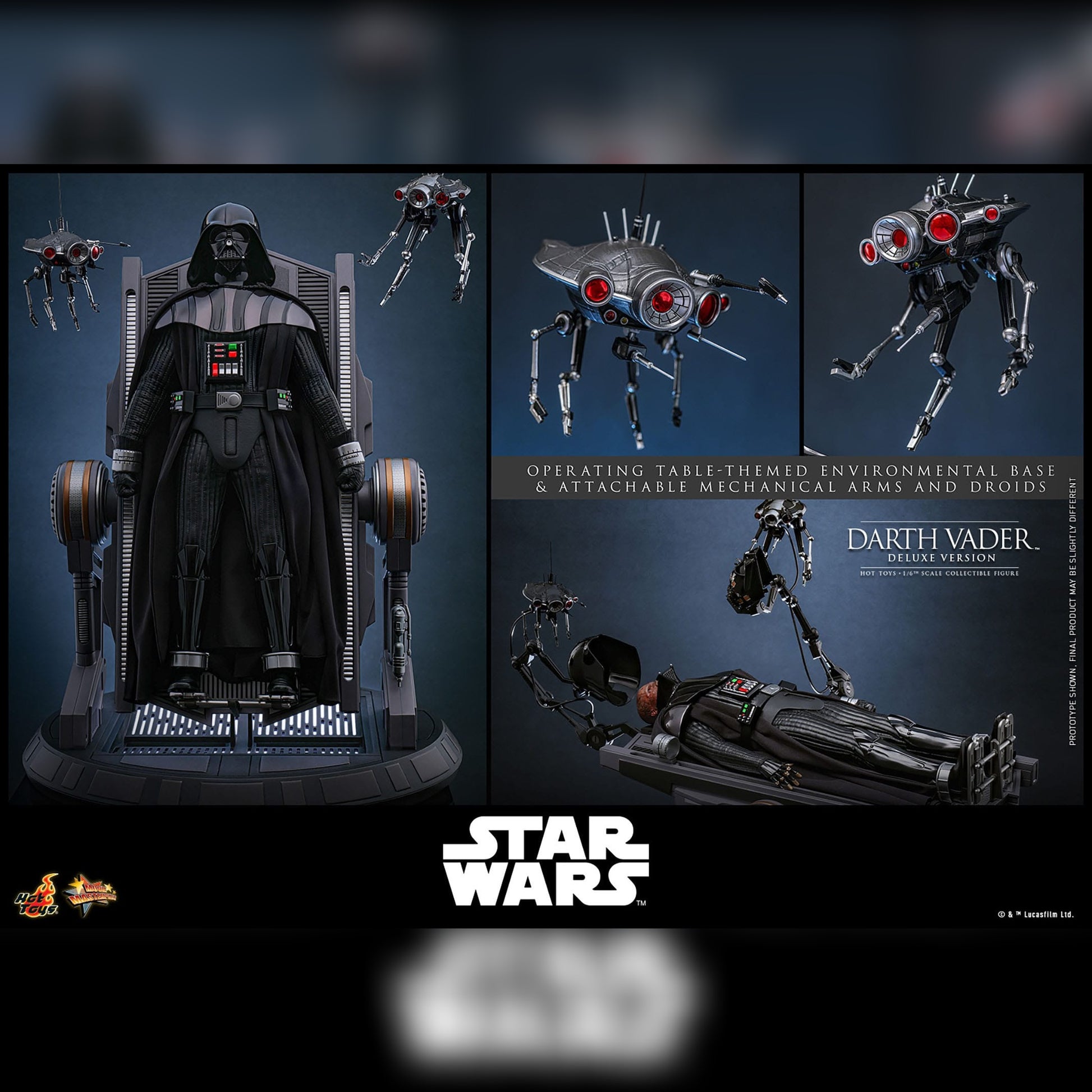 Star Wars: Episode III: Darth Vader: Deluxe: 1/6th MMS810 - Hot Toys Action Figures