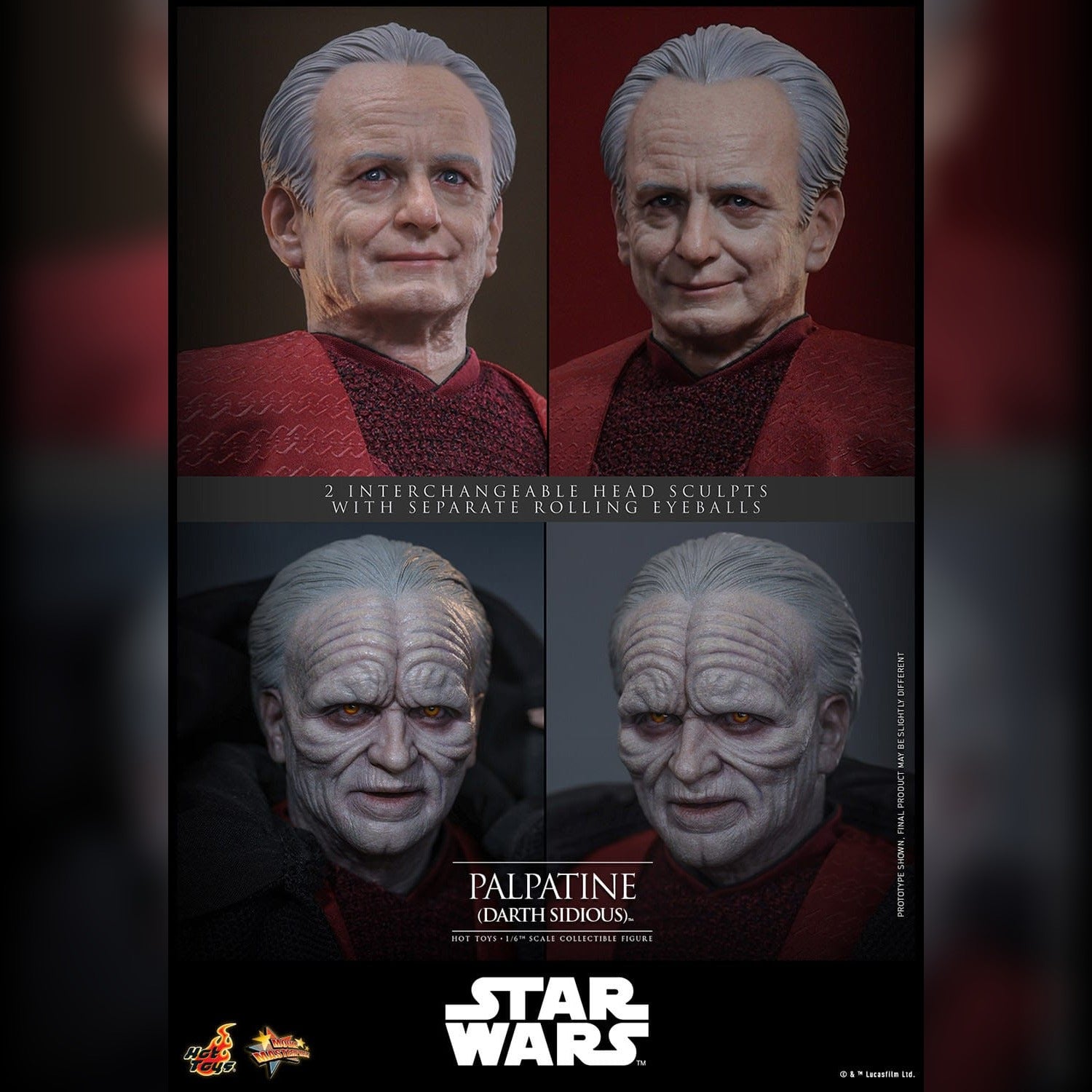 Star Wars: Episode III: Palpatine (Darth Sidious) 1/6th Scale Action Figure - Hot Toys Action Figure