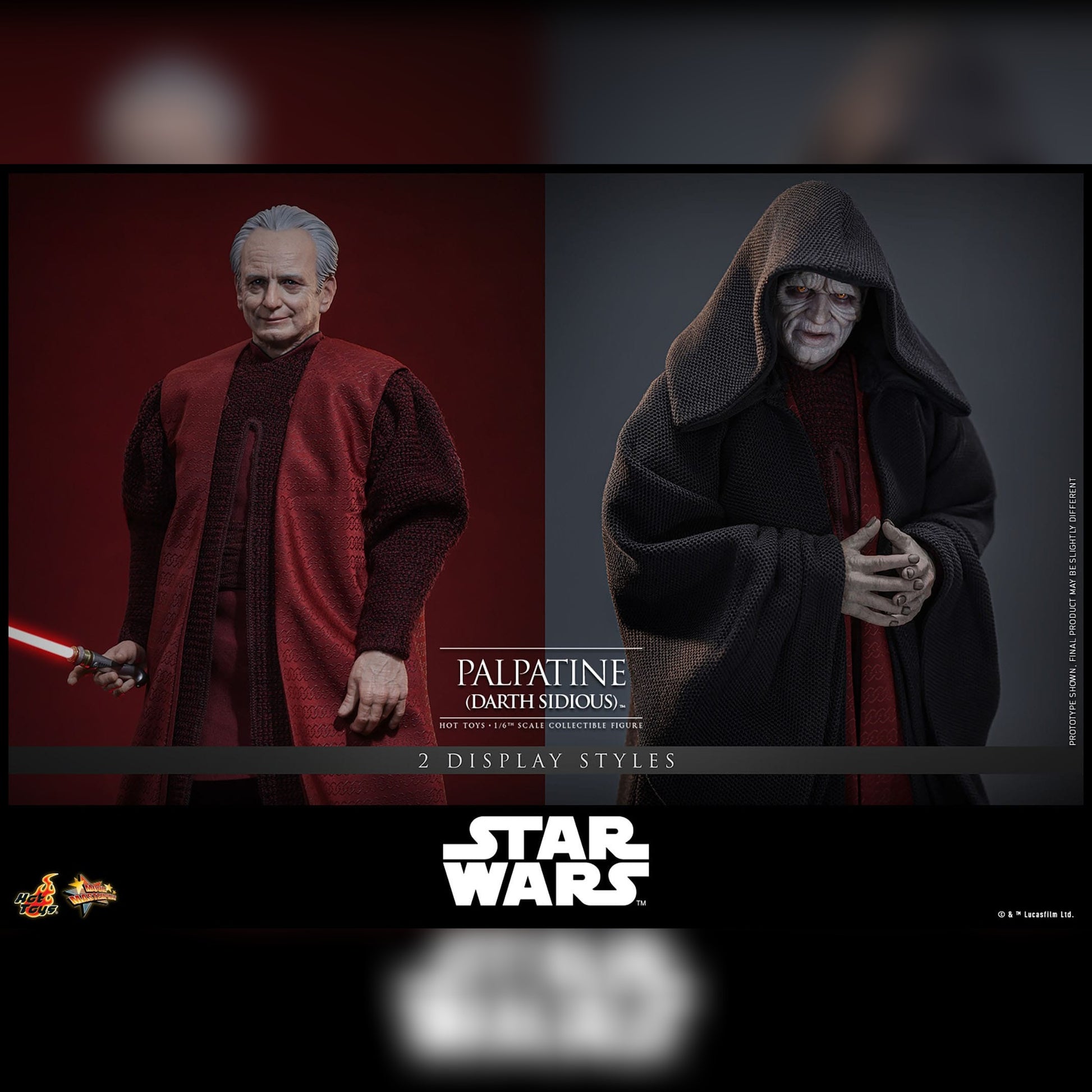 Star Wars: Episode III: Palpatine (Darth Sidious) 1/6th Scale Action Figure - Hot Toys Action Figure