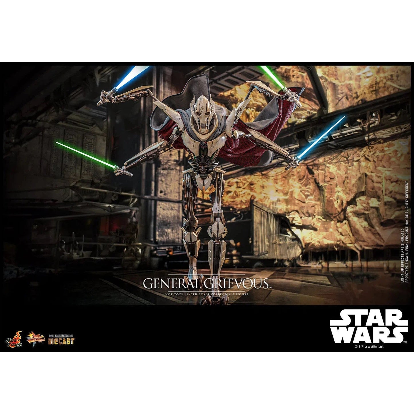 Star Wars: Episode III: Revenge Of The Sith: General Grievous: Diecast - Hot Toys Action Figure