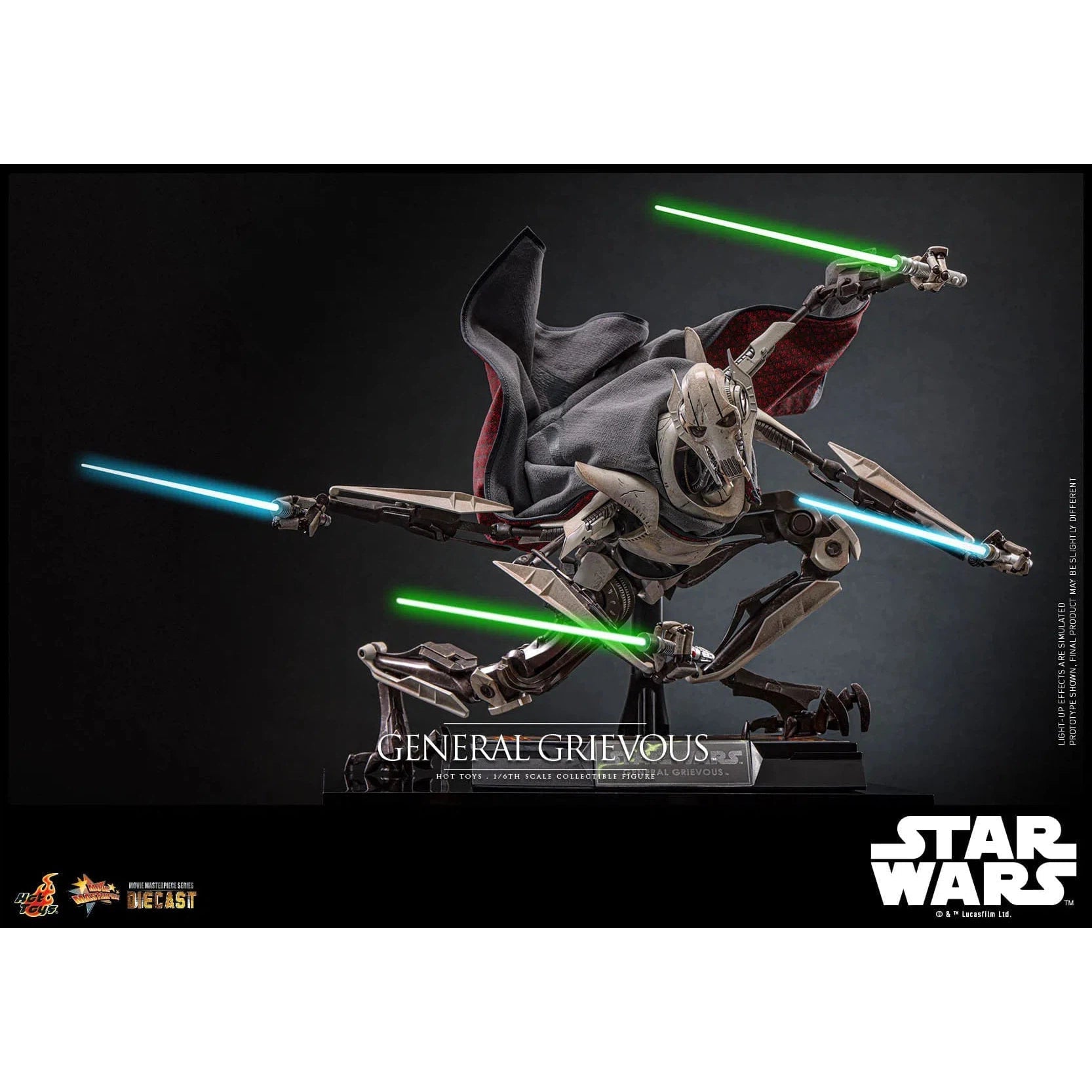 Star Wars: Episode III: Revenge Of The Sith: General Grievous: Diecast - Hot Toys Action Figure