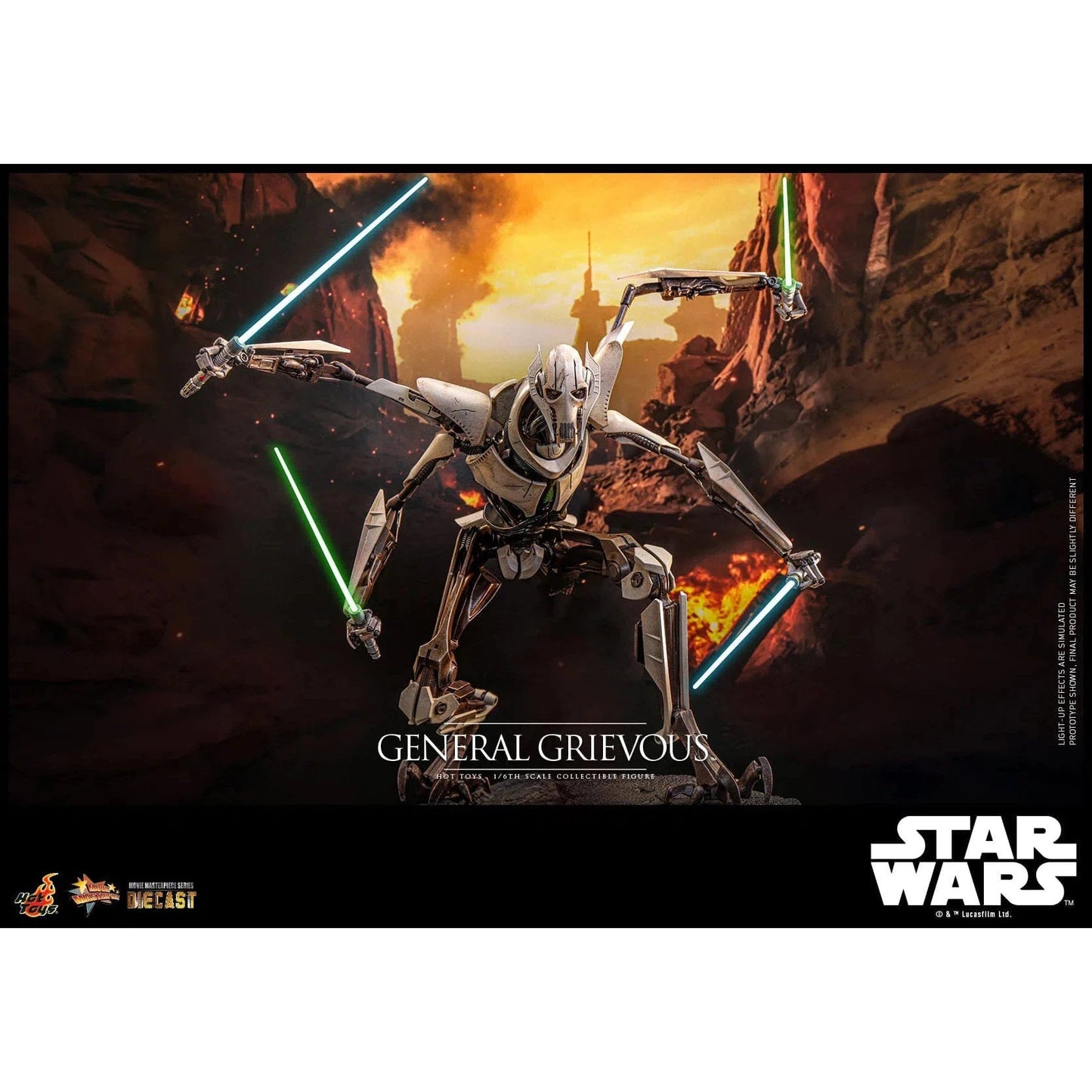 Star Wars: Episode III: Revenge Of The Sith: General Grievous: Diecast - Hot Toys Action Figure
