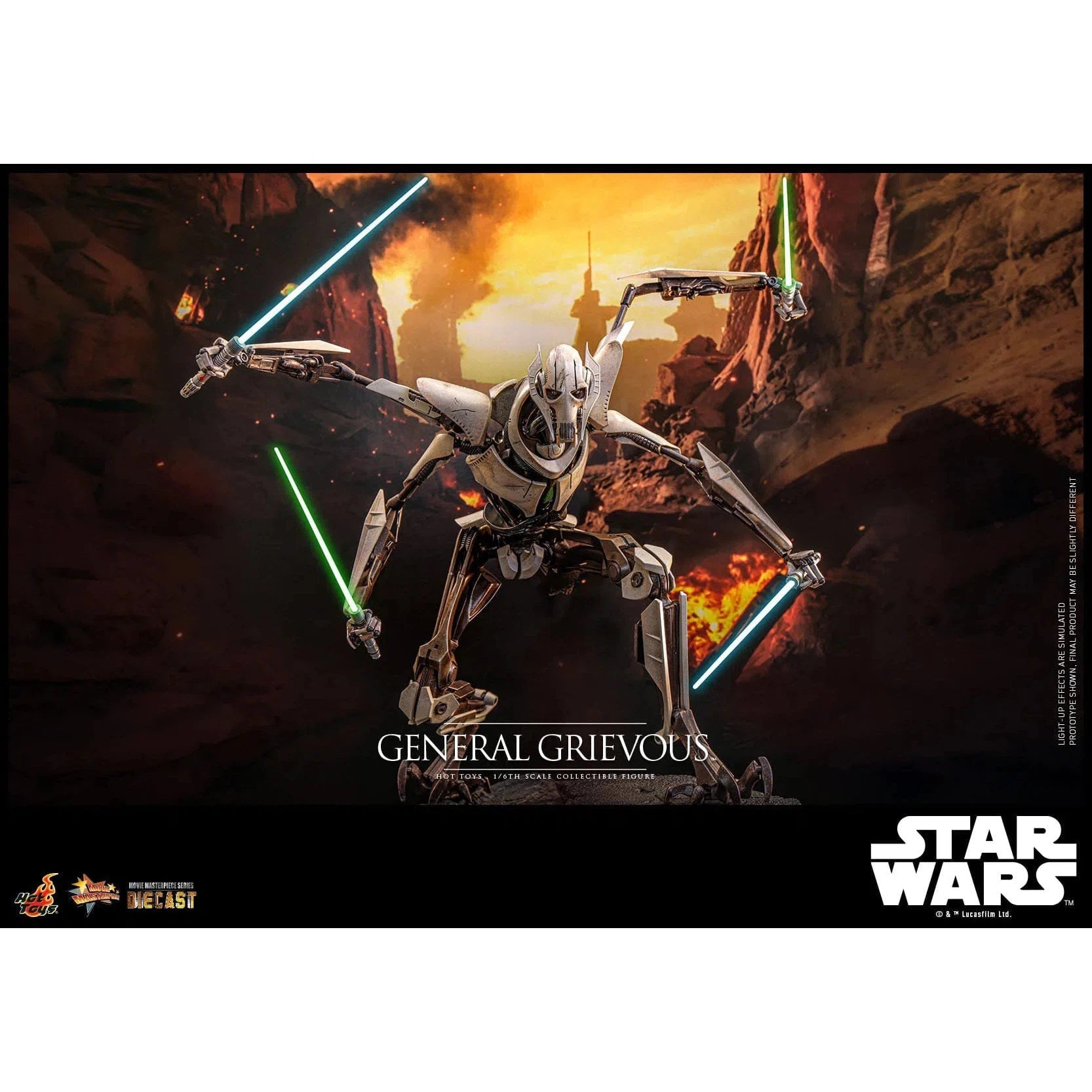 Star Wars: Episode III: Revenge Of The Sith: General Grievous: Diecast - Hot Toys Action Figure