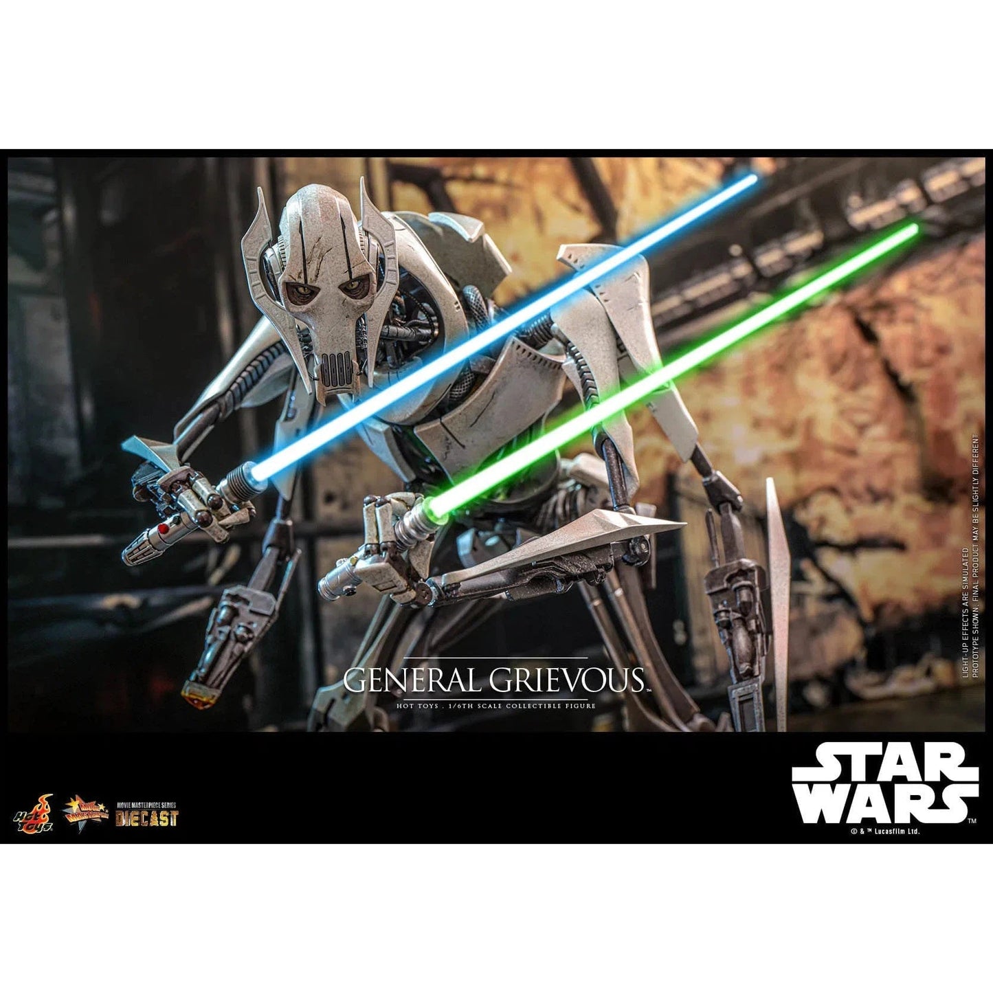 Star Wars: Episode III: Revenge Of The Sith: General Grievous: Diecast - Hot Toys Action Figure