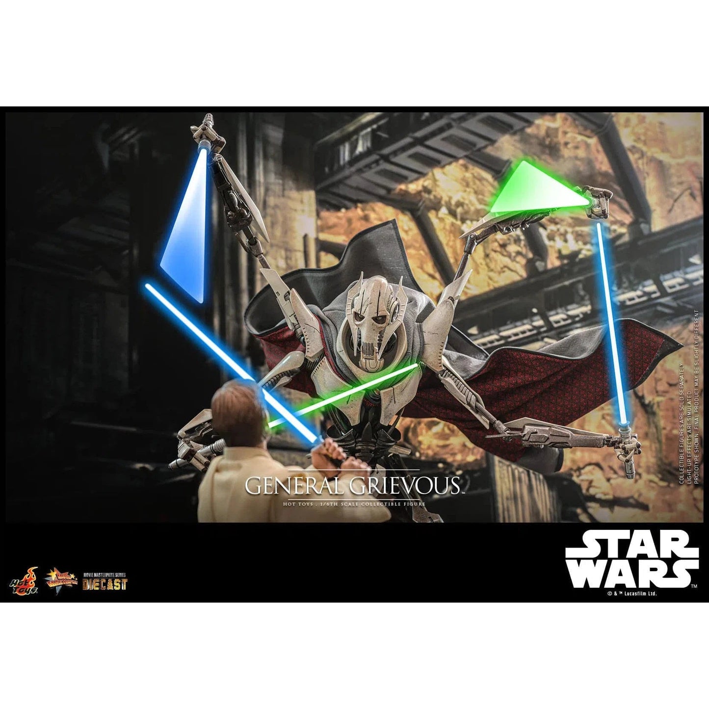 Star Wars: Episode III: Revenge Of The Sith: General Grievous: Diecast - Hot Toys Action Figure