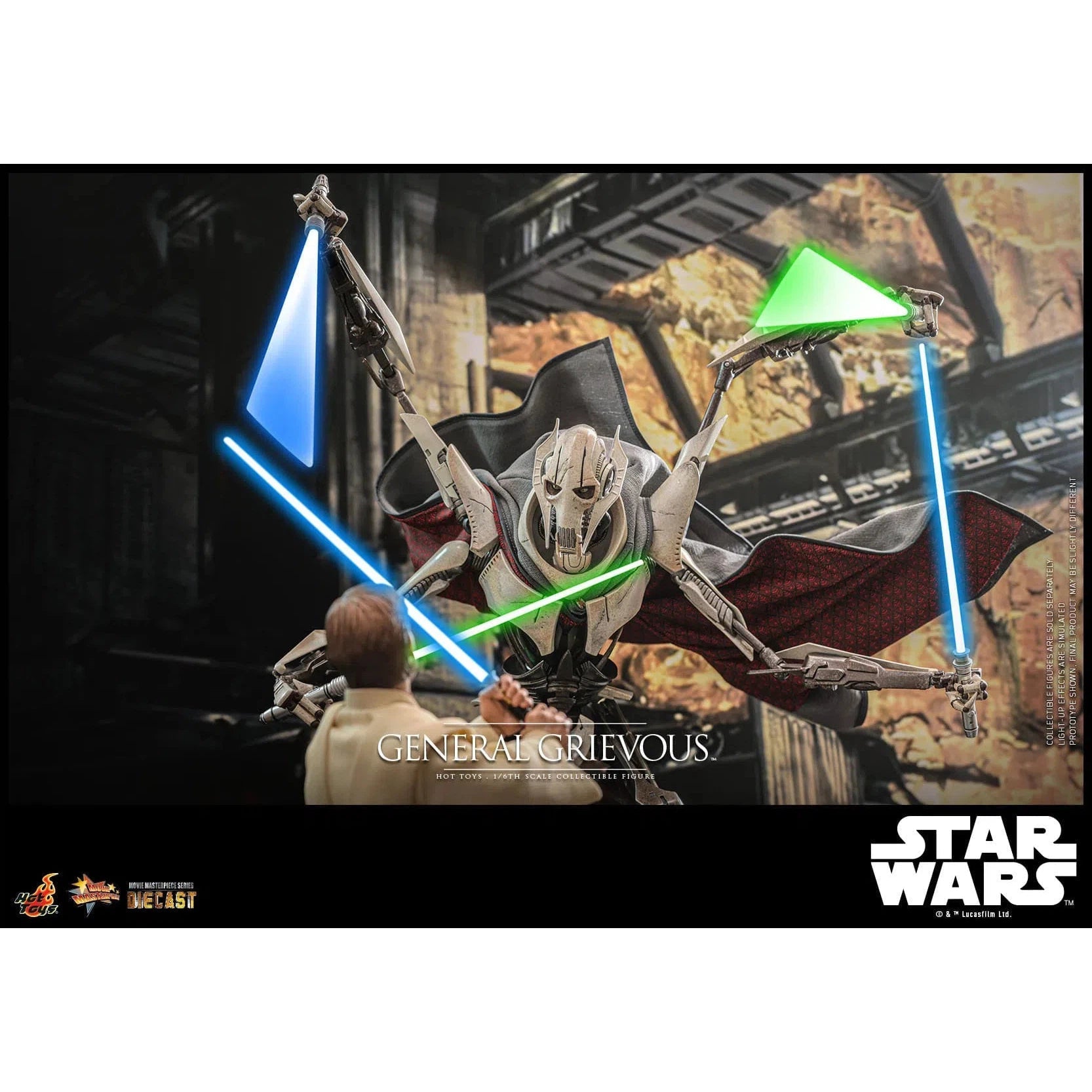 Star Wars: Episode III: Revenge Of The Sith: General Grievous: Diecast - Hot Toys Action Figure