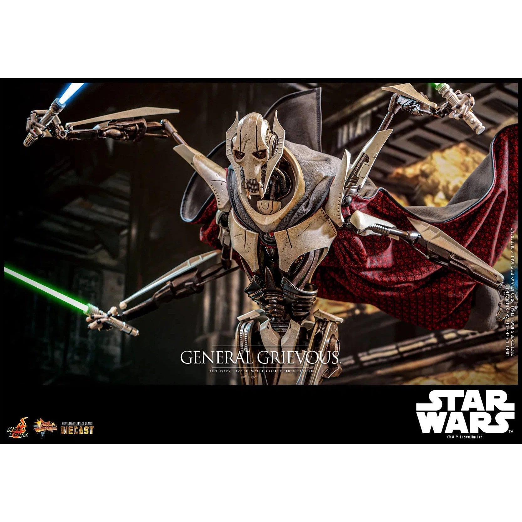 Star Wars: Episode III: Revenge Of The Sith: General Grievous: Diecast - Hot Toys Action Figure