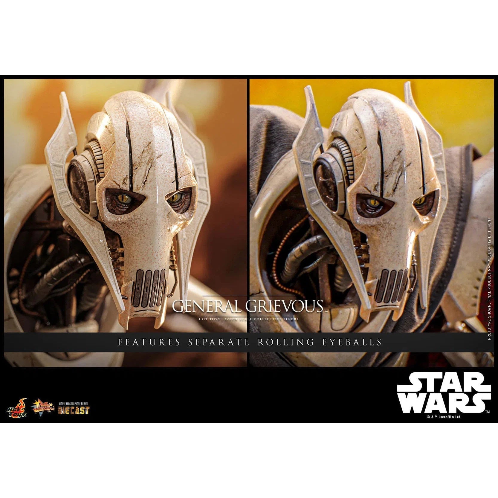 Star Wars: Episode III: Revenge Of The Sith: General Grievous: Diecast - Hot Toys Action Figure